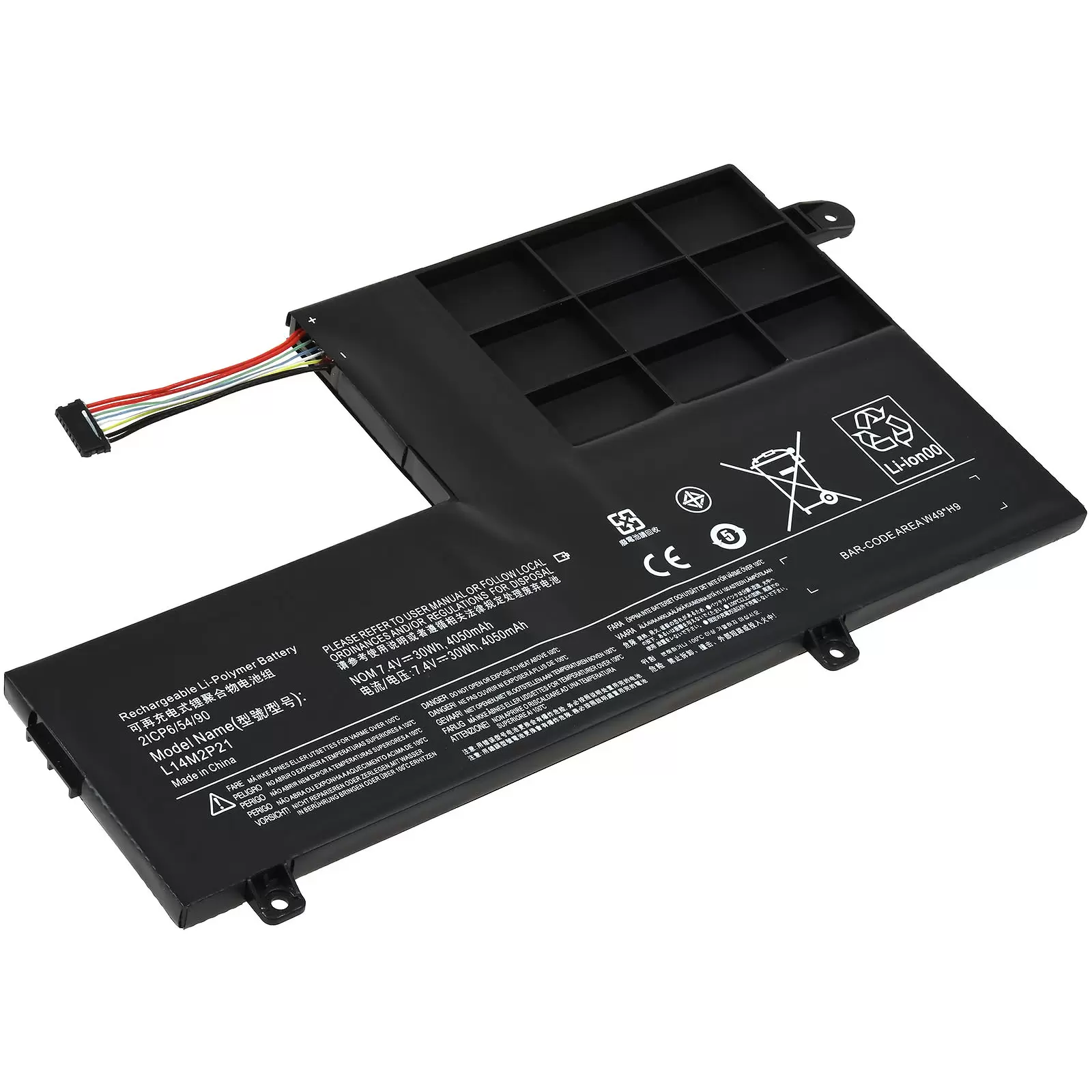 Akku passend für Laptop Lenovo IdeaPad 720-15IKB(81AG/81C7) Serie, Yoga 500-15ISK, Typ L14M2P21 u.a