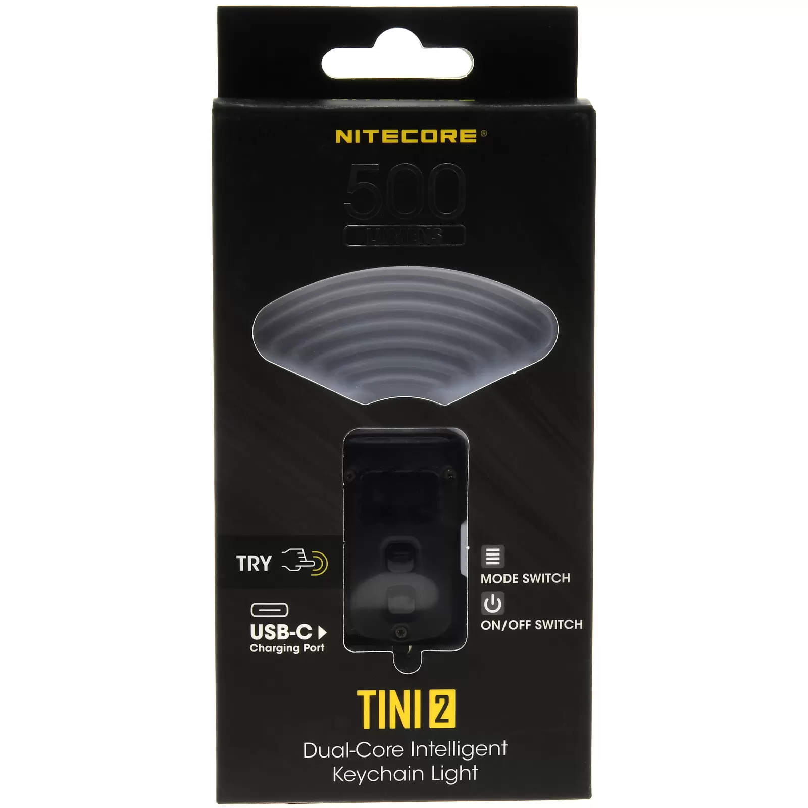 Nitecore TINI 2 LED-Schlüsselanhänger-Taschenlampe, 500 Lumen