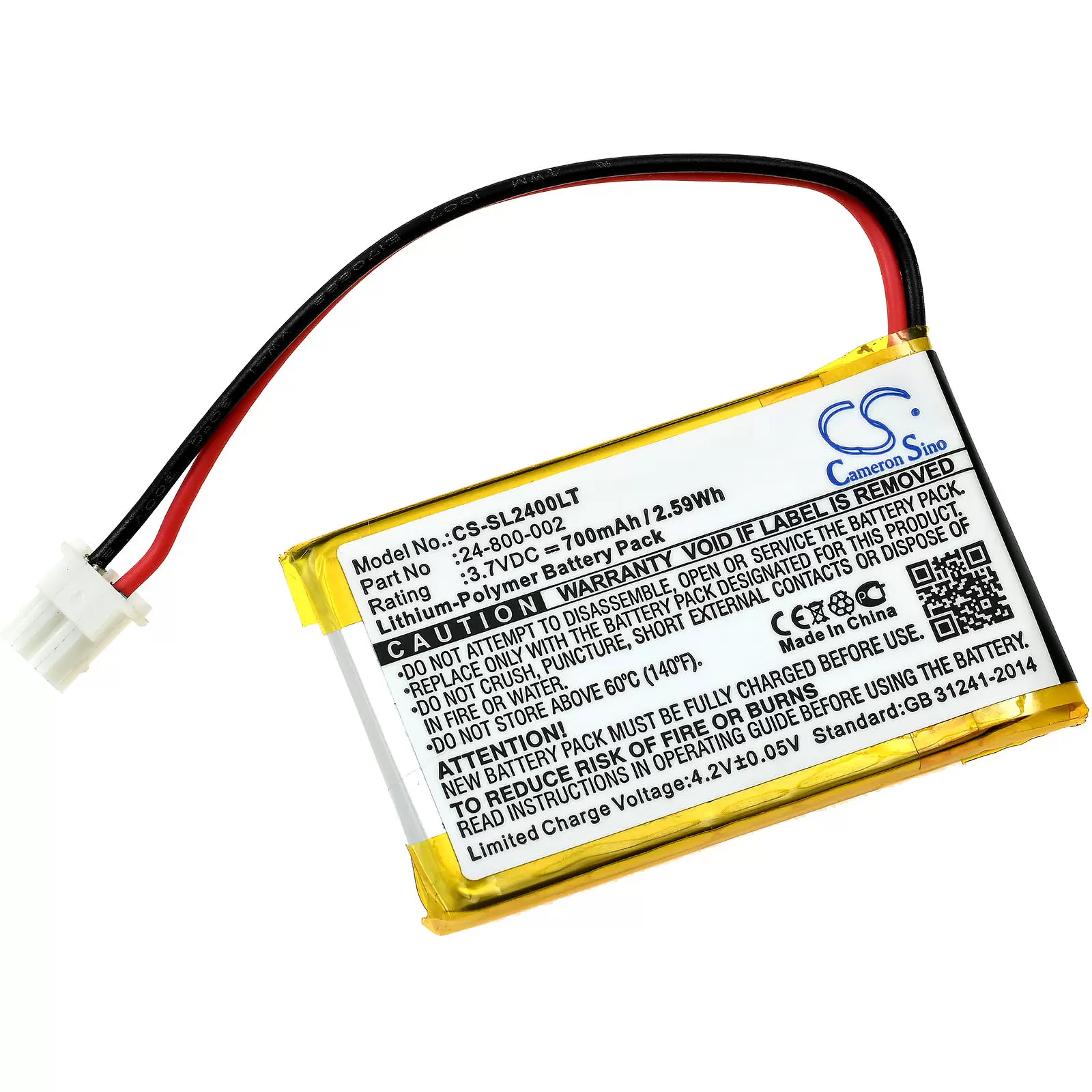 Akku passend für Solar LED Lampe SL-24000 / Typ 24-800-002 Akku passend für Solar LED Lampe SL-24000 / Typ 24-800-002