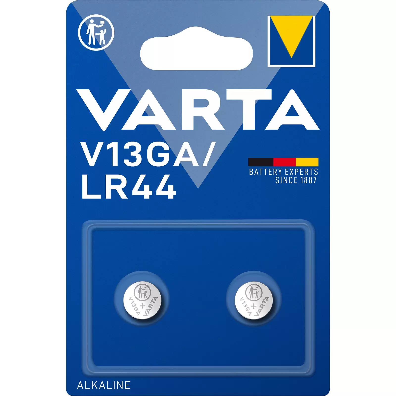Varta Knopfzelle LR44 AG13 V13GA A76 2er Blister Varta Knopfzelle LR44 AG13 V13GA A76 2er Blister