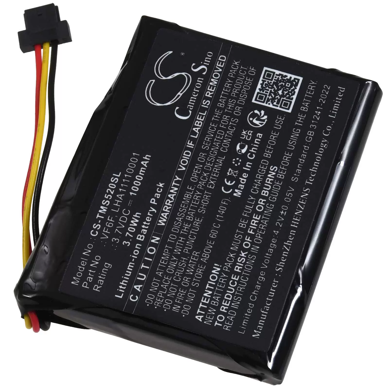 Akku passend für Navigationsgerät TomTom Start 52 4AL51 Typ LHA11110001 Akku passend für Navigationsgerät TomTom Start 52 4AL51 Typ LHA11110001