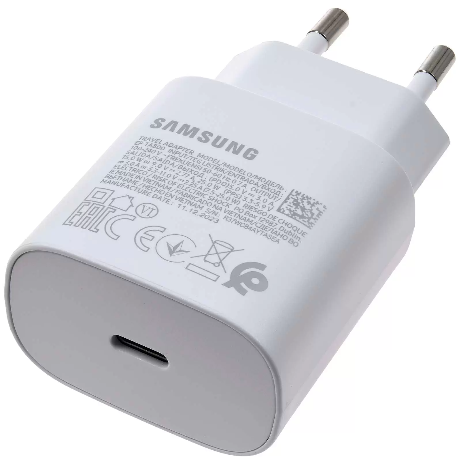 Samsung Schnellladegerät 25W EP-TA800, Weiß Samsung Galaxy A80