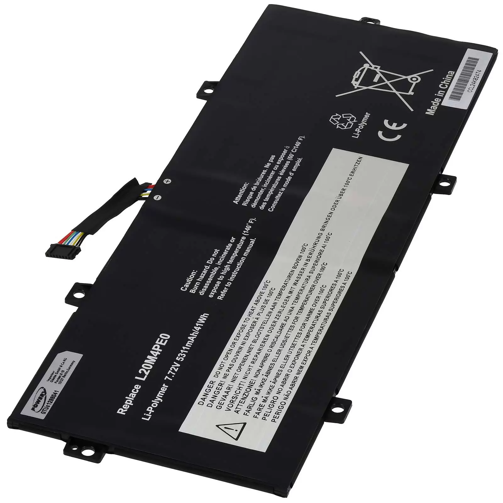 Akku passend für Laptop Lenovo Yoga Duet 7 13ITL6 Typ L20M4PE0 Akku passend für Laptop Lenovo Yoga Duet 7 13ITL6 Typ L20M4PE0