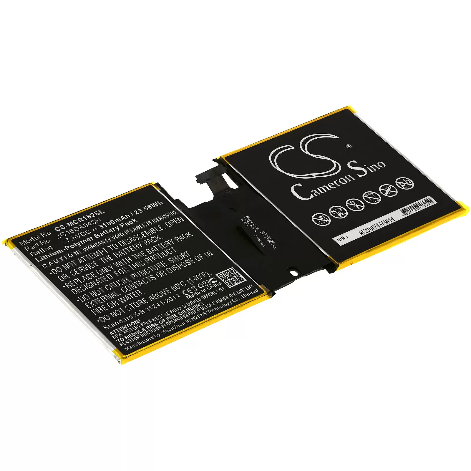 Akku passend für Tablet Microsoft Surface Go (1824), 4415Y, Typ G16QA043H Akku passend für Tablet Microsoft Surface Go (1824), 4415Y, Typ G16QA043H