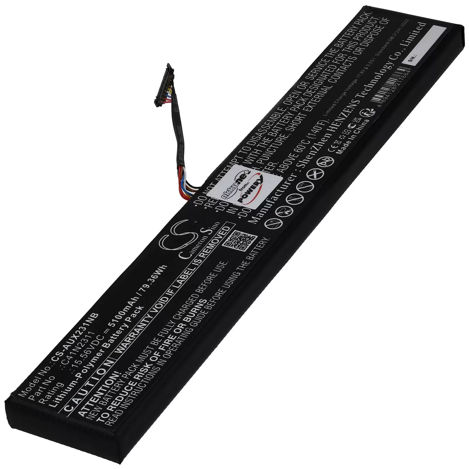 Akku passend für Gaming Console Asus ROG Ally x Typ C41N2311
