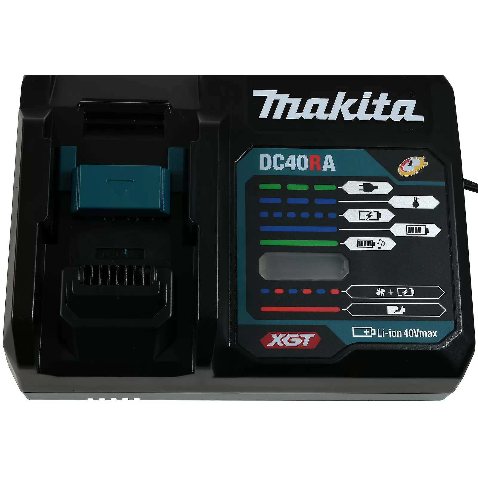 Makita Schnell-Ladegerät DC40RA, 191E08-6 für 40V max. Li-Ion XGT-Akkus