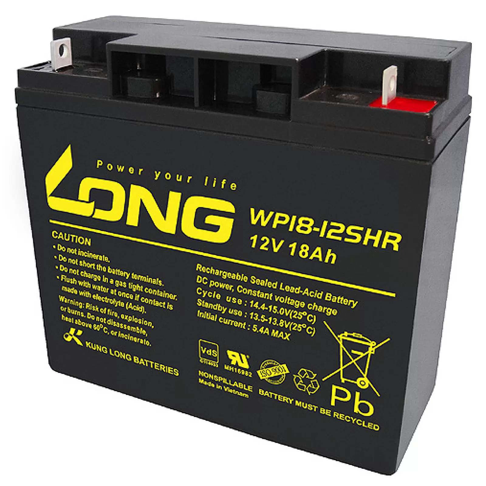 KungLong Bleiakku WP18-12SHR VdS KungLong Bleiakku WP18-12SHR VdS