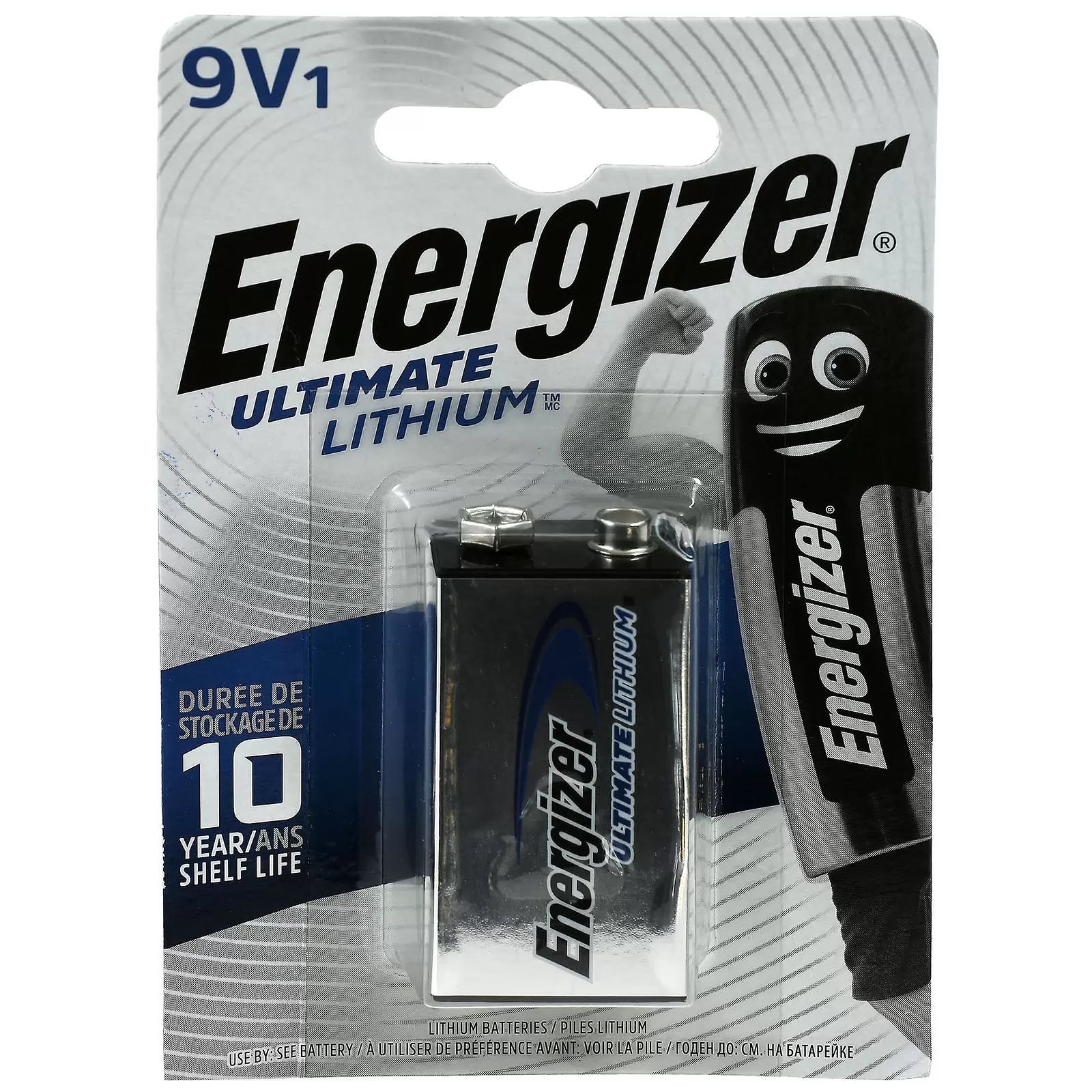 Energizer Ultimate Lithium Batterie FR22 6LR61 MN1604 X522 9V-Block Blister