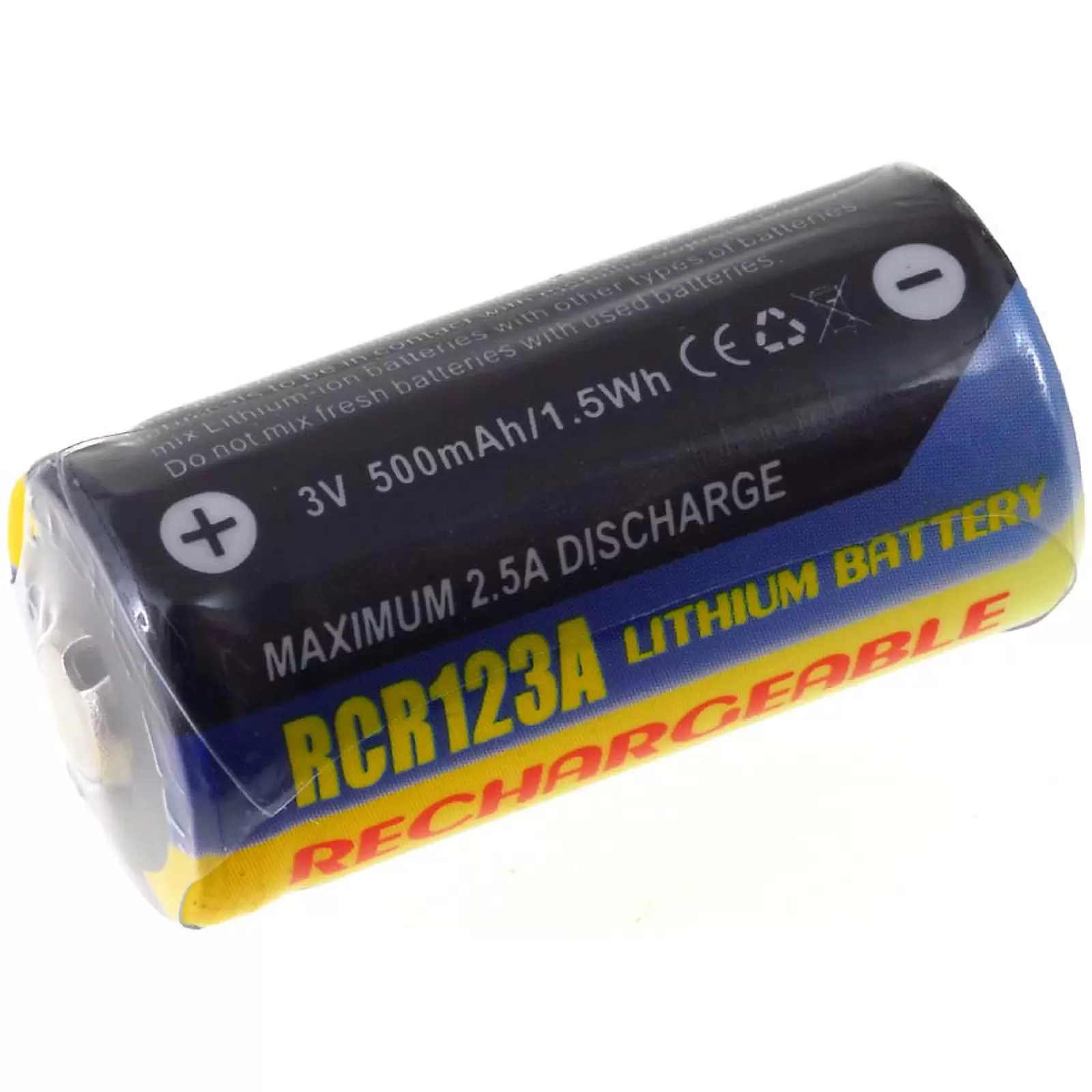 Akku für CR123A 500mAh