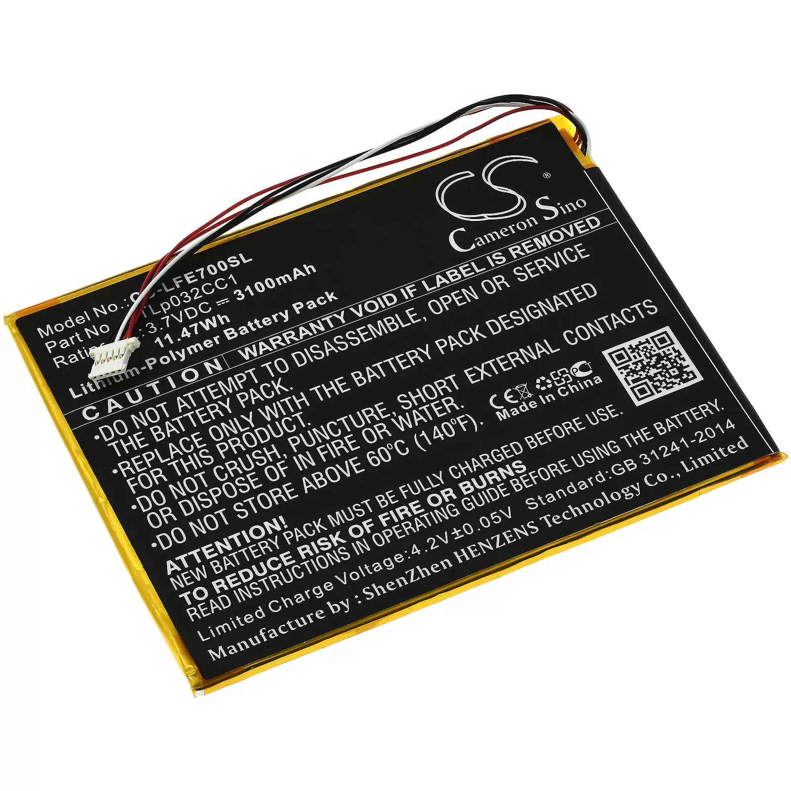 Akku passend für Tablet Leapfrog Epic 7 / 31576 / Typ TLp032CC1 Akku passend für Tablet Leapfrog Epic 7 / 31576 / Typ TLp032CC1