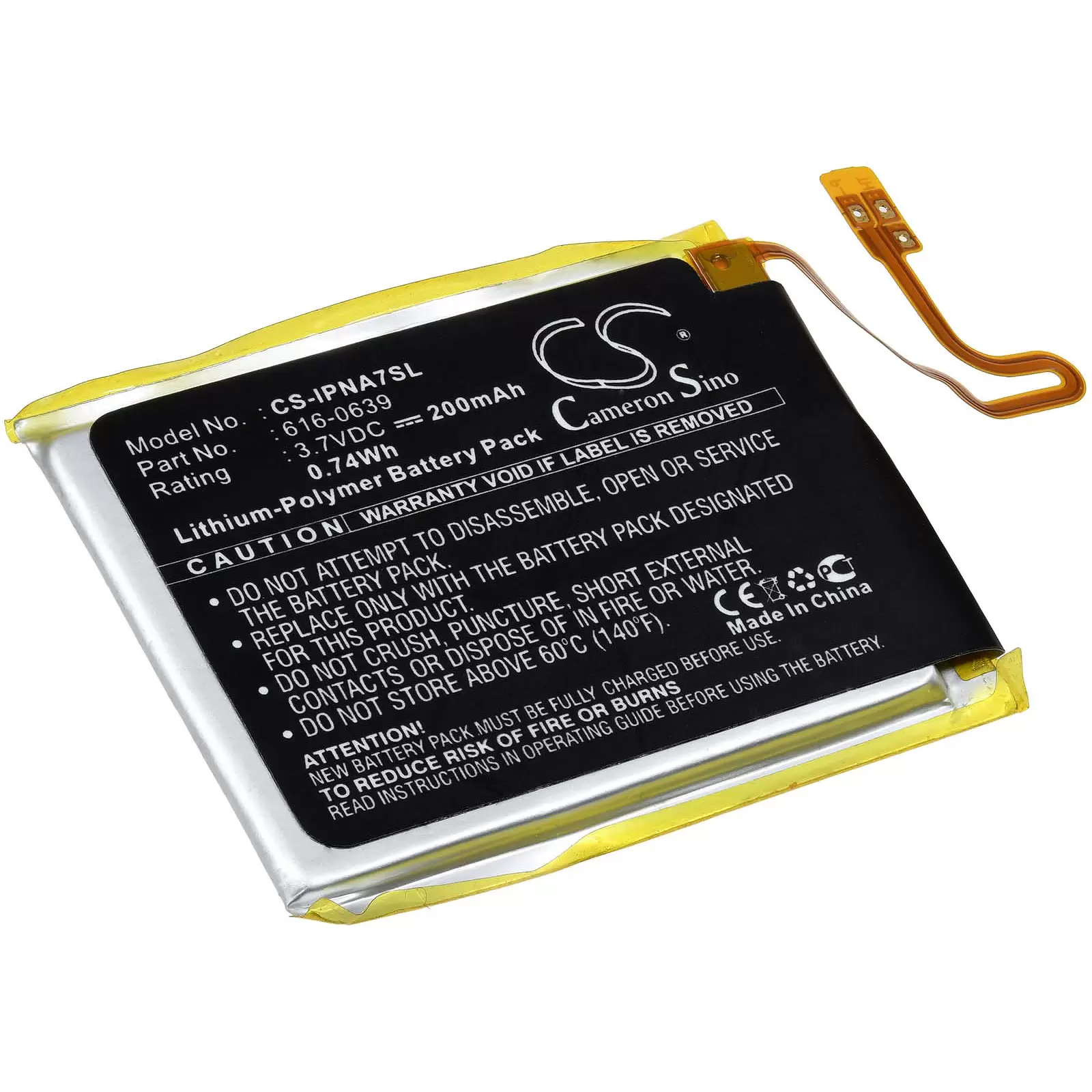 Akku für Apple iPod Nano 7th / Typ 616-0639 Akku für Apple iPod Nano 7th / Typ 616-0639