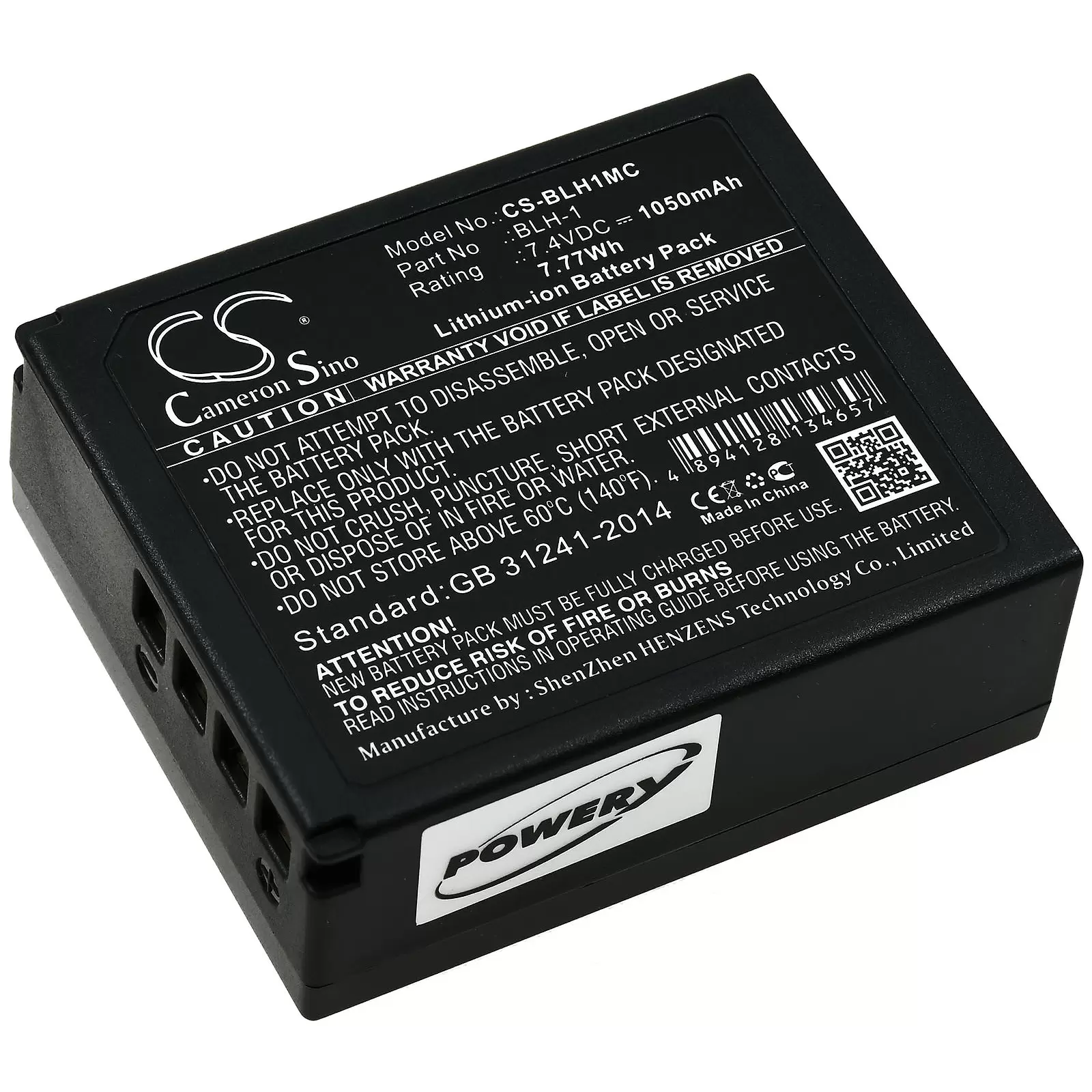 Akku für Digitalkamera Olympus E-M1 Mark II OM-D / Typ BLH-1 Akku für Digitalkamera Olympus E-M1 Mark II OM-D / Typ BLH-1