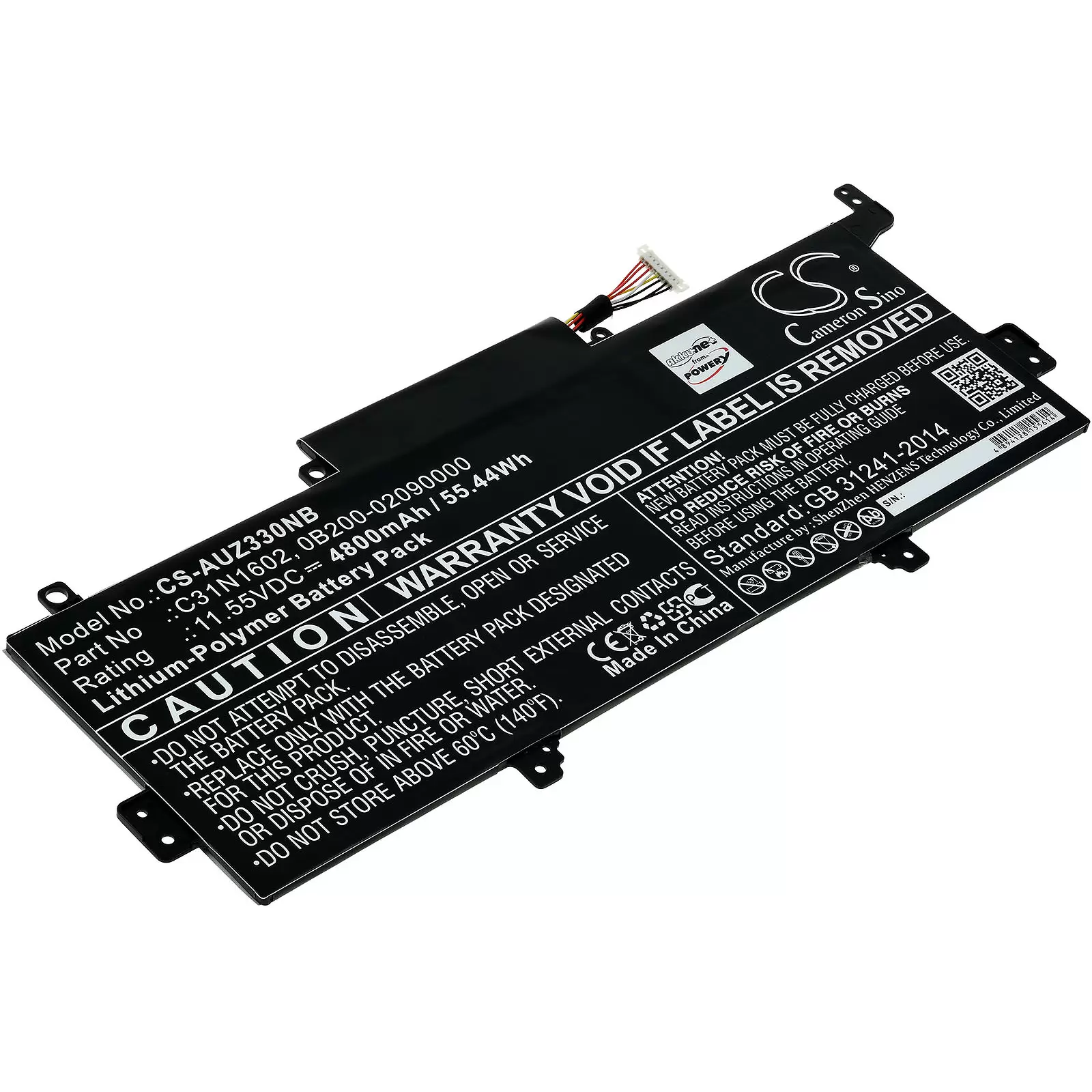 Akku passend für Laptop Asus Zenbook UX330UA-FC080T, UX330UA-FB162T, Typ C31N1602 u.a.