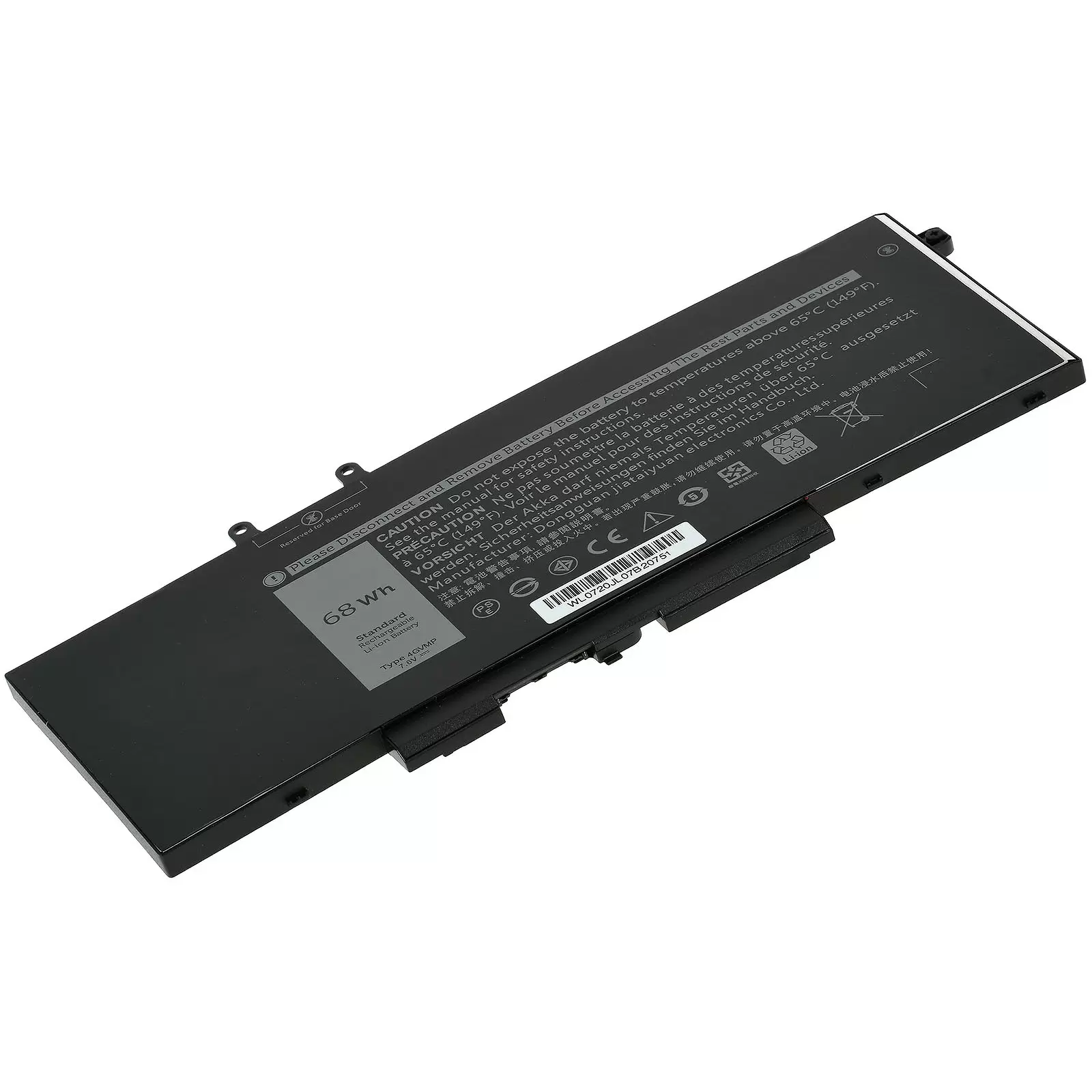 Akku passend für Laptop Dell Precision 3540 Serie, Typ 4GVMP u.a.