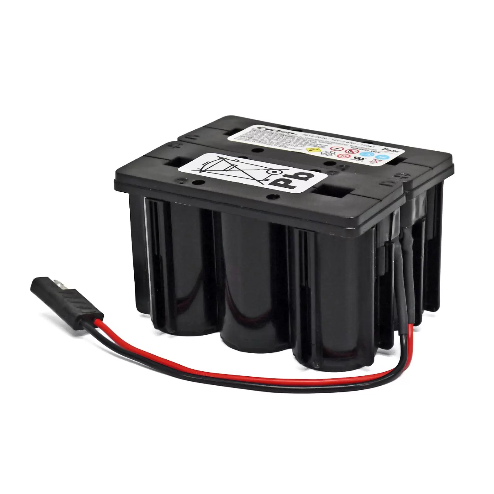 Enersys / Hawker Bleiakku, Monoblock 12V 2,5Ah mit Kabel & Stecker Enersys / Hawker Bleiakku, Monoblock 12V 2,5Ah mit Kabel & Stecker