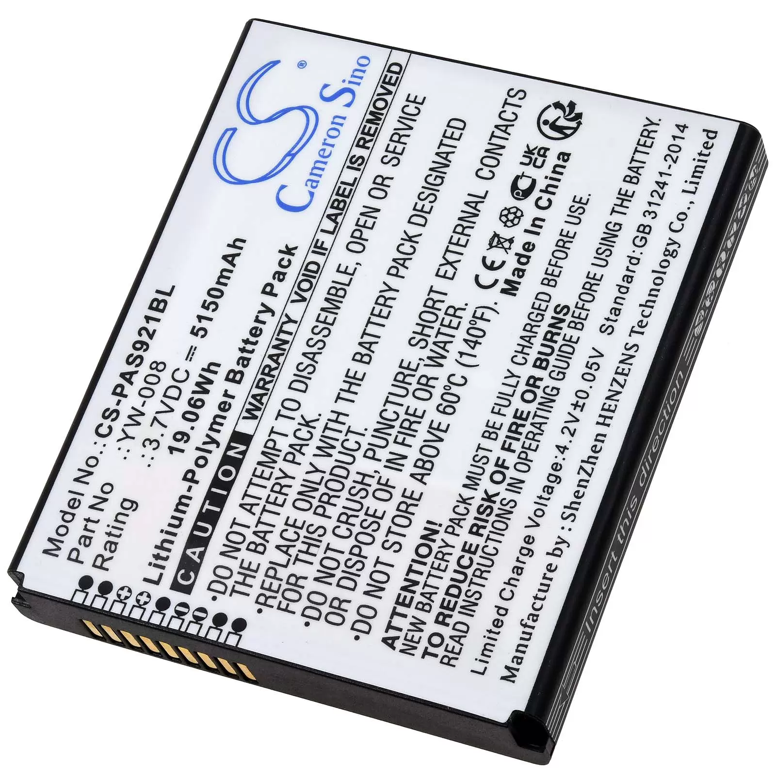 Akku passend für Payment-, Zahl-, Karten-Terminal Pax A920 Pro Typ YW-008 Akku passend für Payment-, Zahl-, Karten-Terminal Pax A920 Pro Typ YW-008