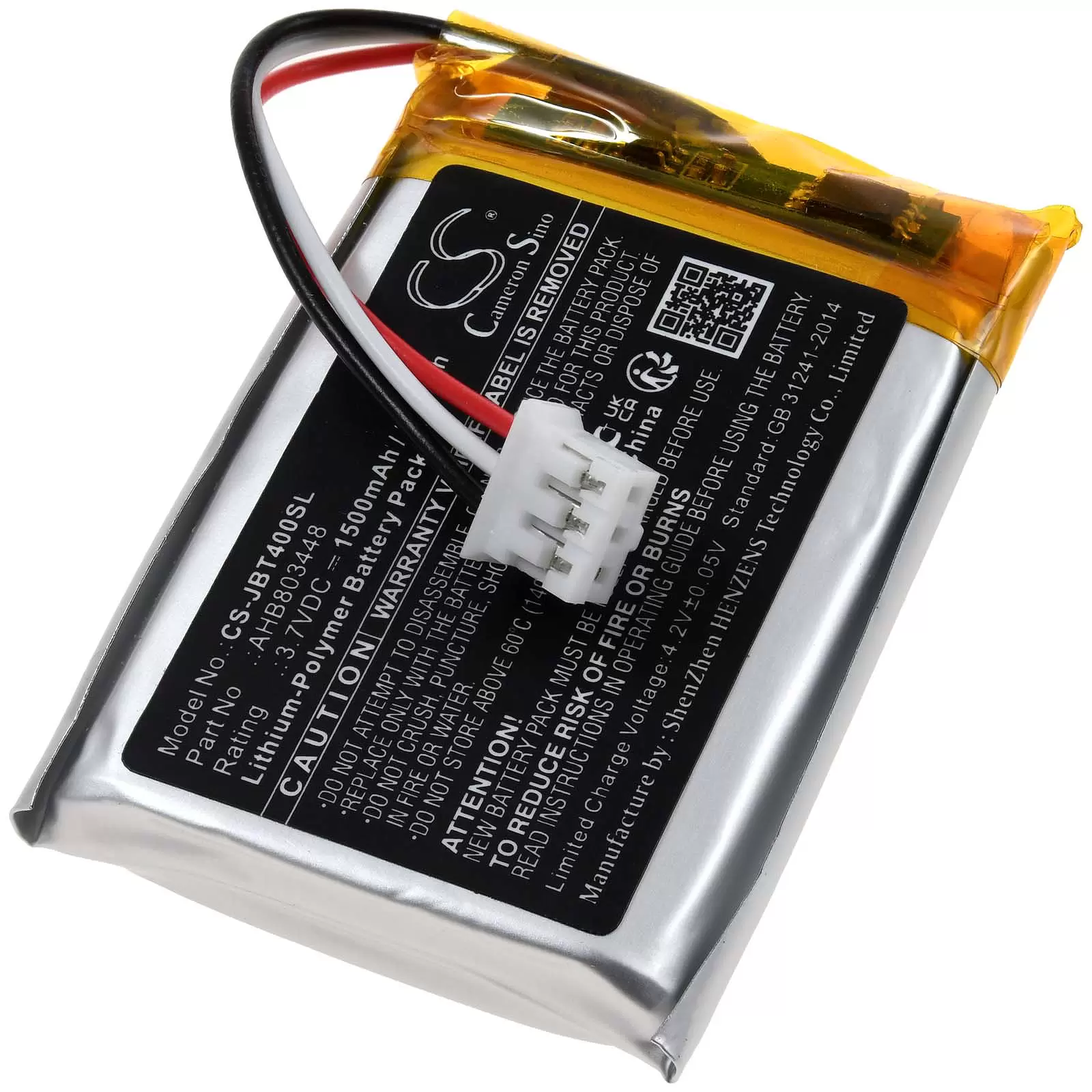 Akku passend für Lautsprecher JBL Tuner 3 Typ AHB803448 Akku passend für Lautsprecher JBL Tuner 3 Typ AHB803448