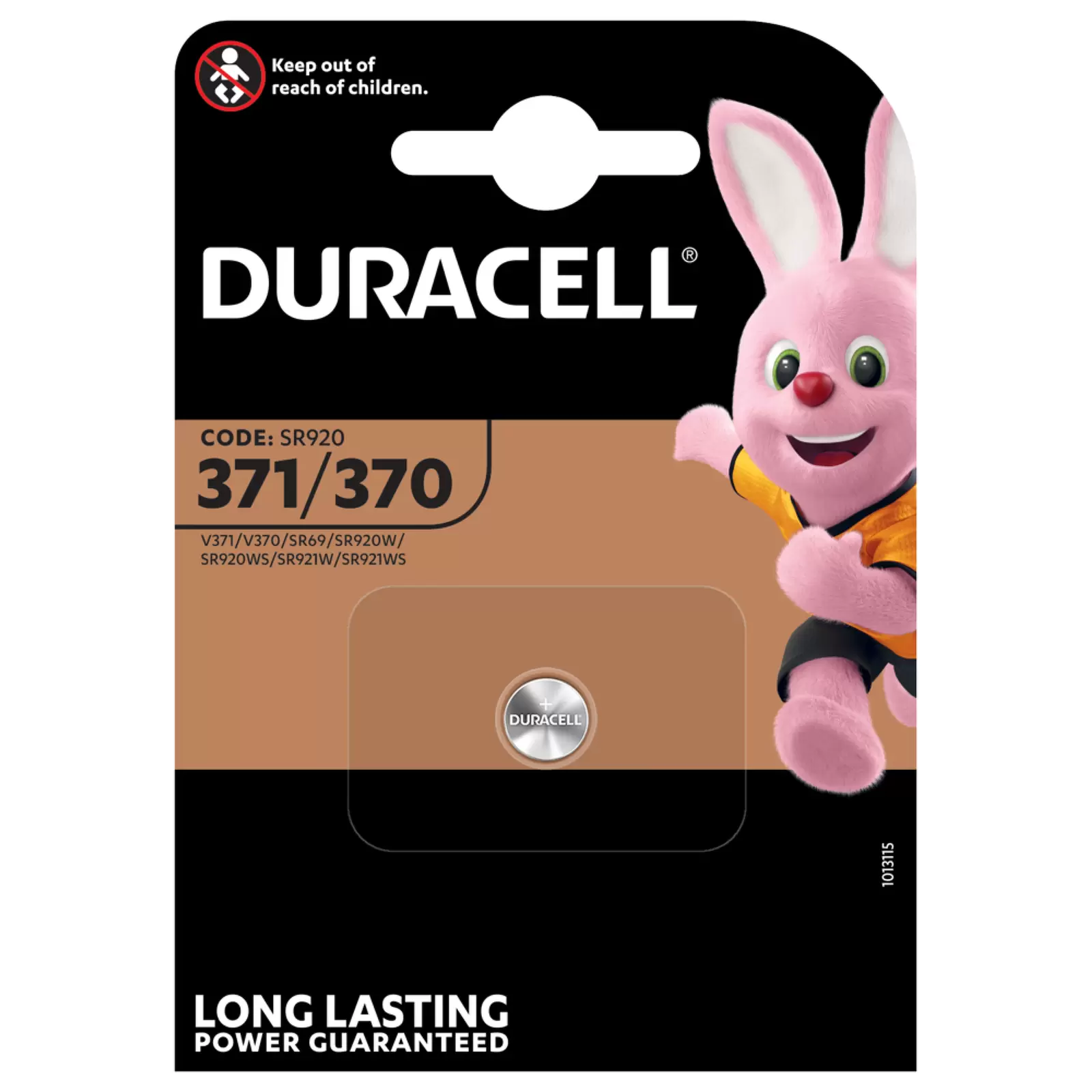 Duracell Knopfzelle SR920SW/ Typ 370 / 371 1er Blister