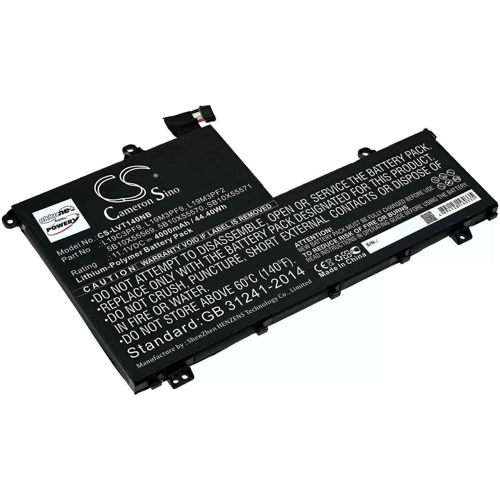 Akku passend für Laptop Lenovo ThinkBook 14-iml, ThinkBook 15-iml, Typ L19C3PF9 u.a. Akku passend für Laptop Lenovo ThinkBook 14-iml, ThinkBook 15-iml, Typ L19C3PF9 u.a.