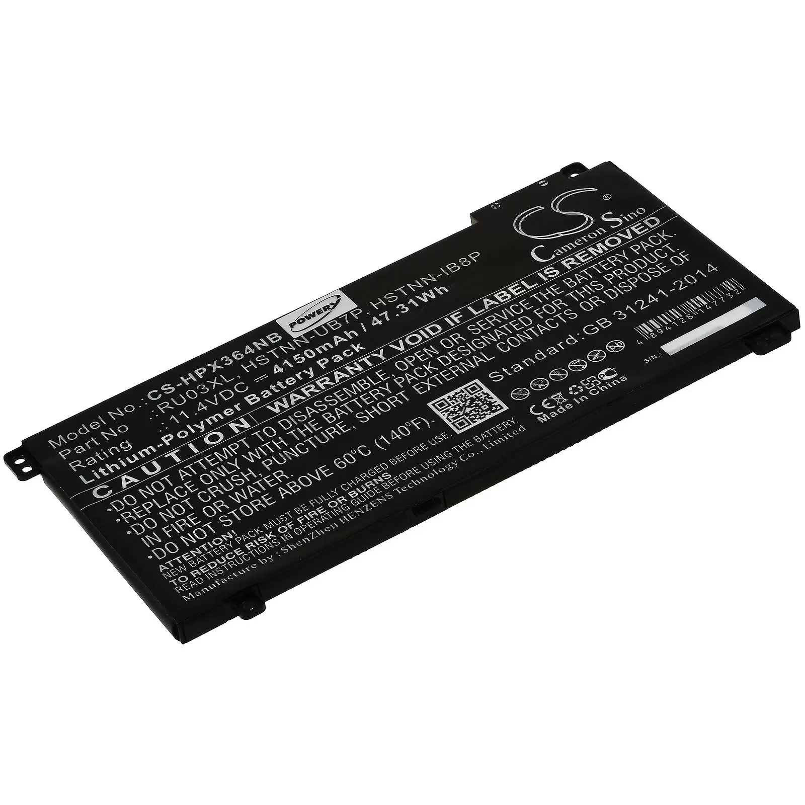 Akku passend für Laptop HP ProBook x360 440 G1 / Typ HSTNN-LB8K / RU03XL u.a. Akku passend für Laptop HP ProBook x360 440 G1 / Typ HSTNN-LB8K / RU03XL u.a.