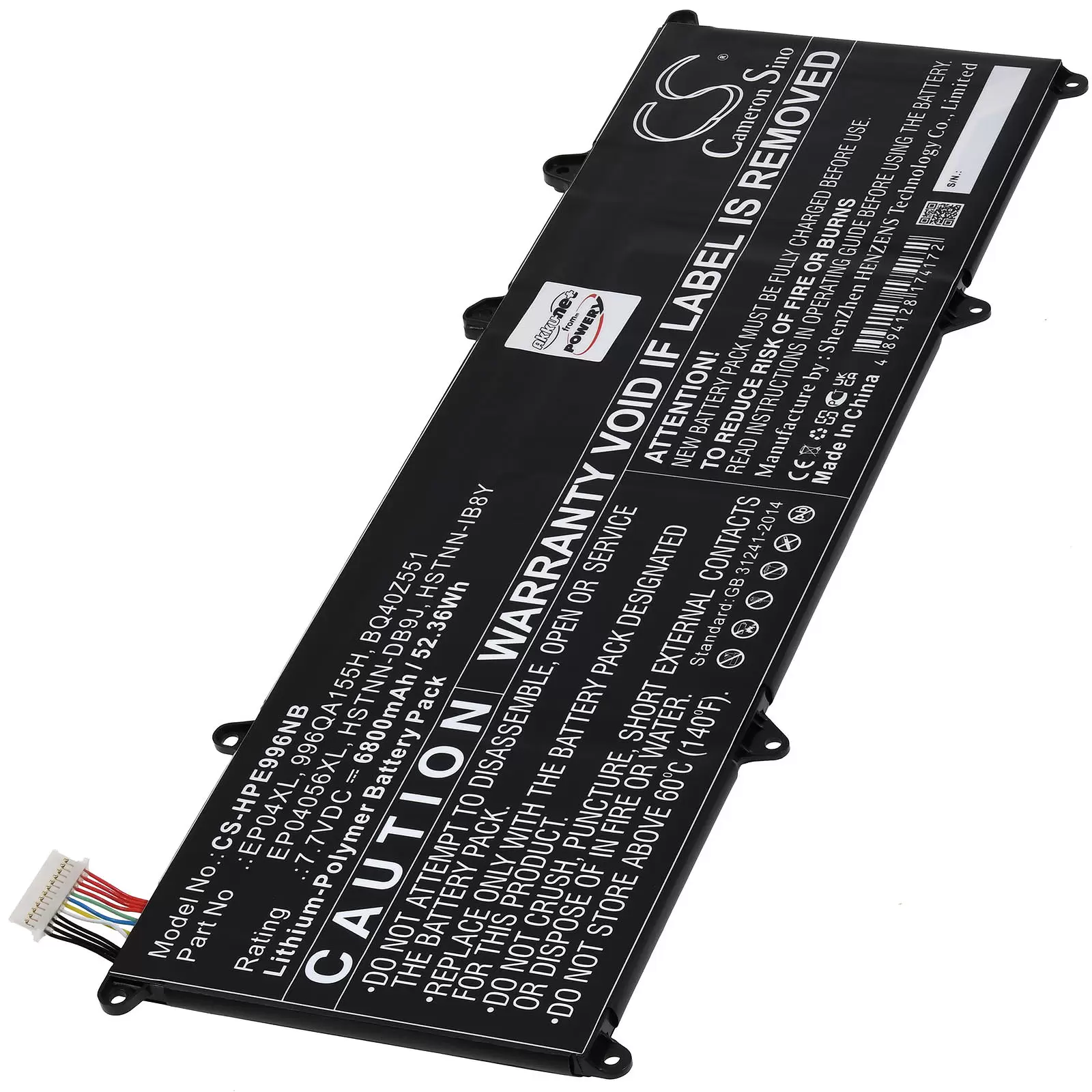 Akku passend für Laptop HP Elite Dragonfly G1 Elite Dragonfly G2 Typ EP04XL Akku passend für Laptop HP Elite Dragonfly G1 Elite Dragonfly G2 Typ EP04XL