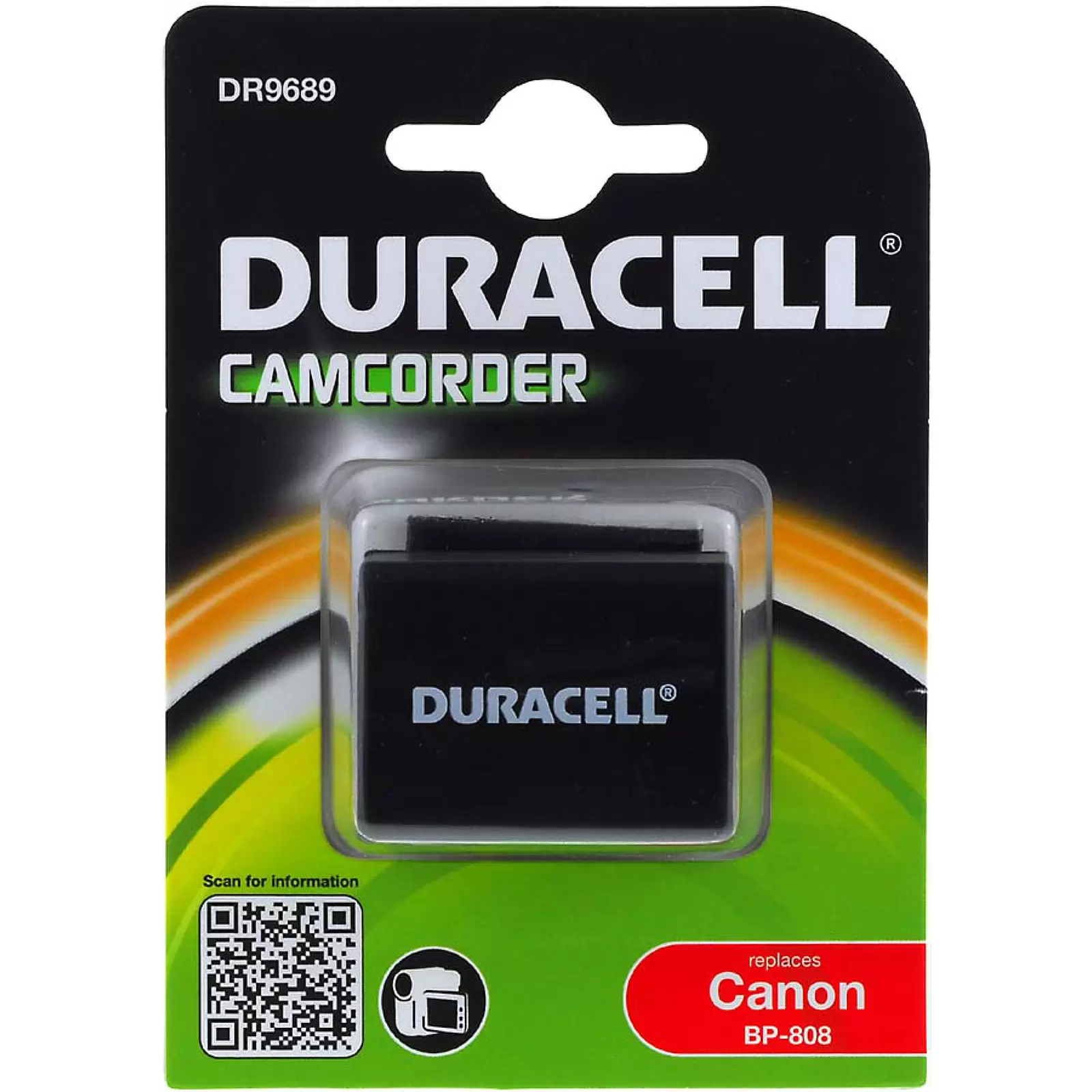 Duracell Akku DR9689 für Canon Typ BP-808 Duracell Akku DR9689 für Canon Typ BP-808