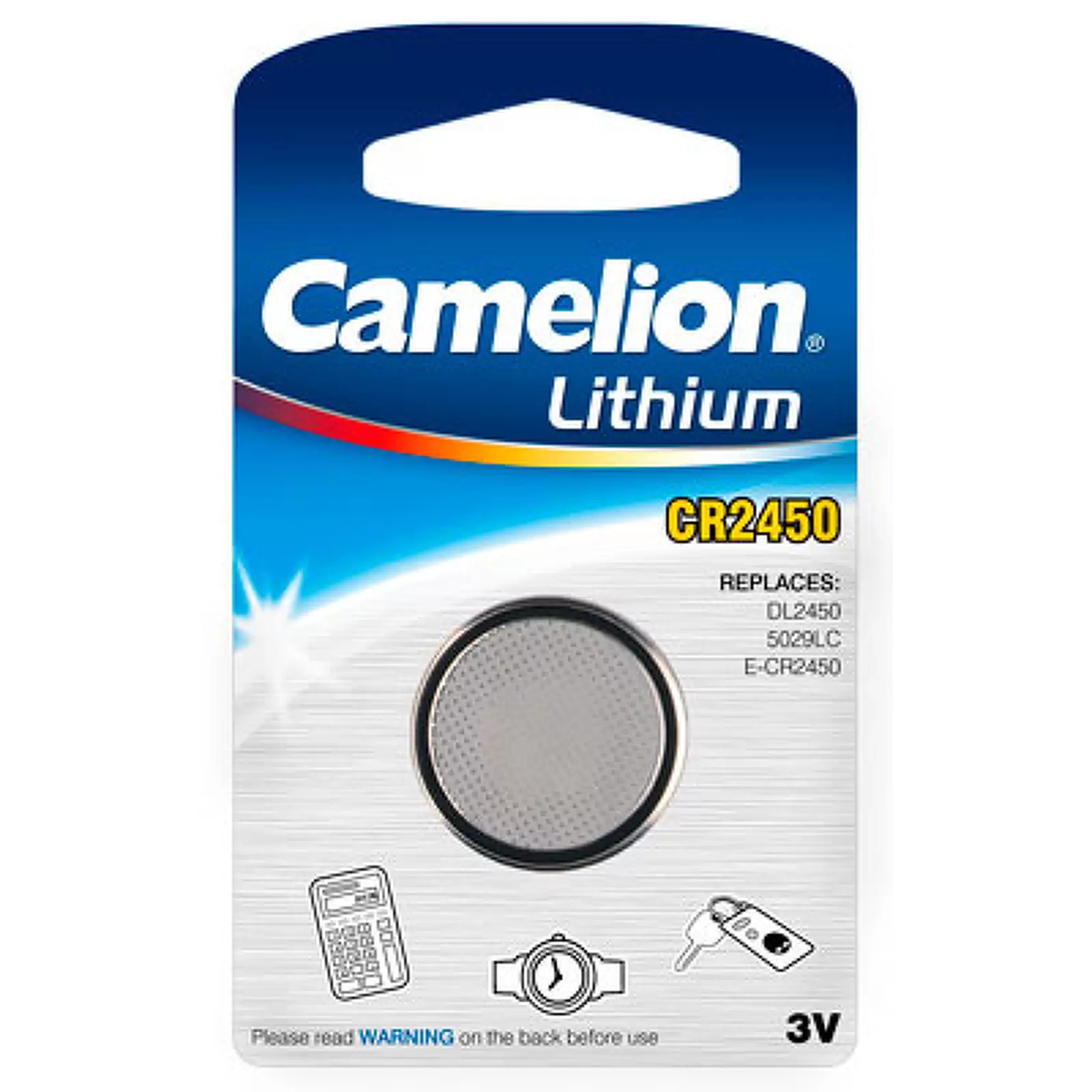 Lithium Knopfzelle Camelion CR2450 1er Blister