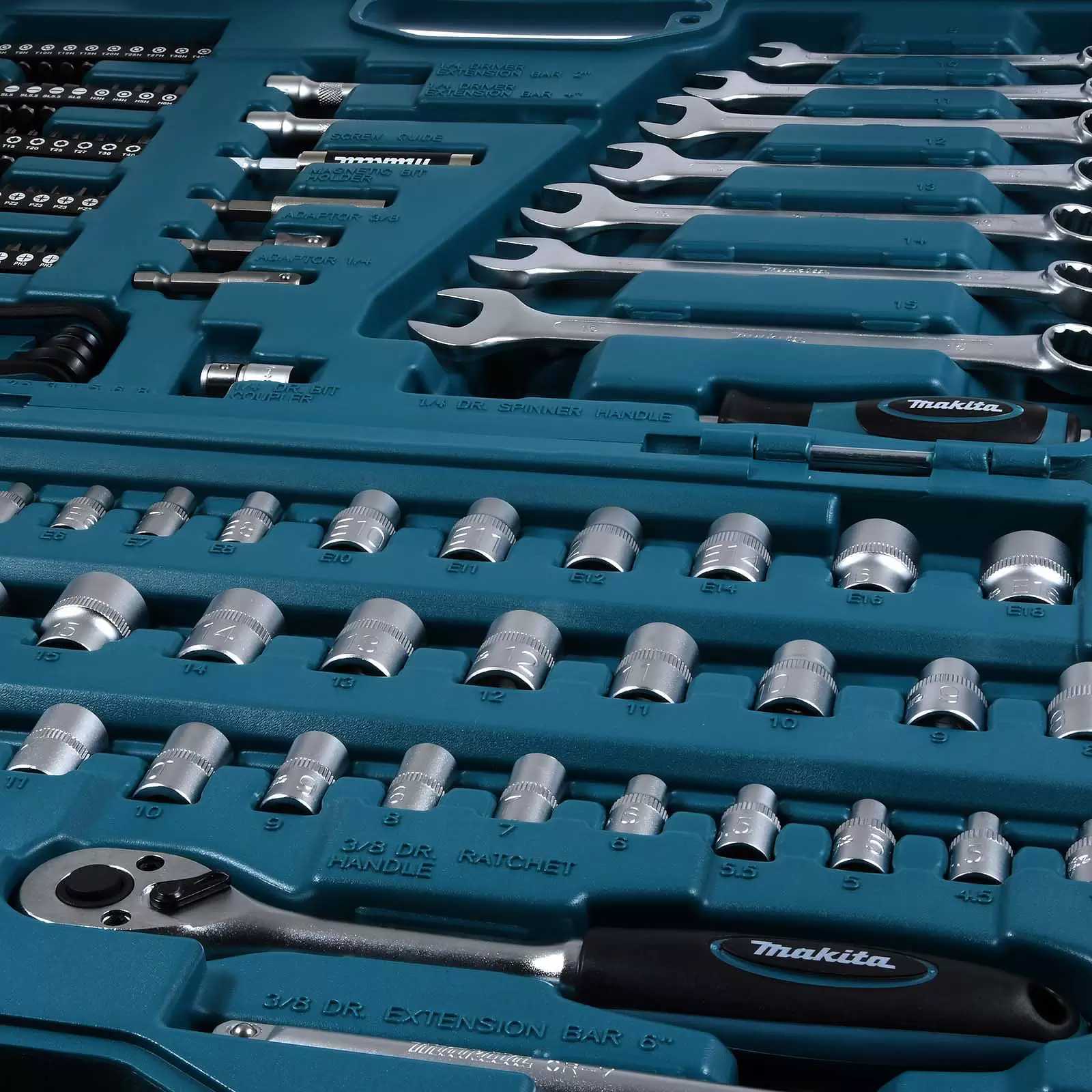 Makita E-06616 Werkzeugkoffer 120 teilig Makita E-06616 Werkzeugkoffer 120 teilig