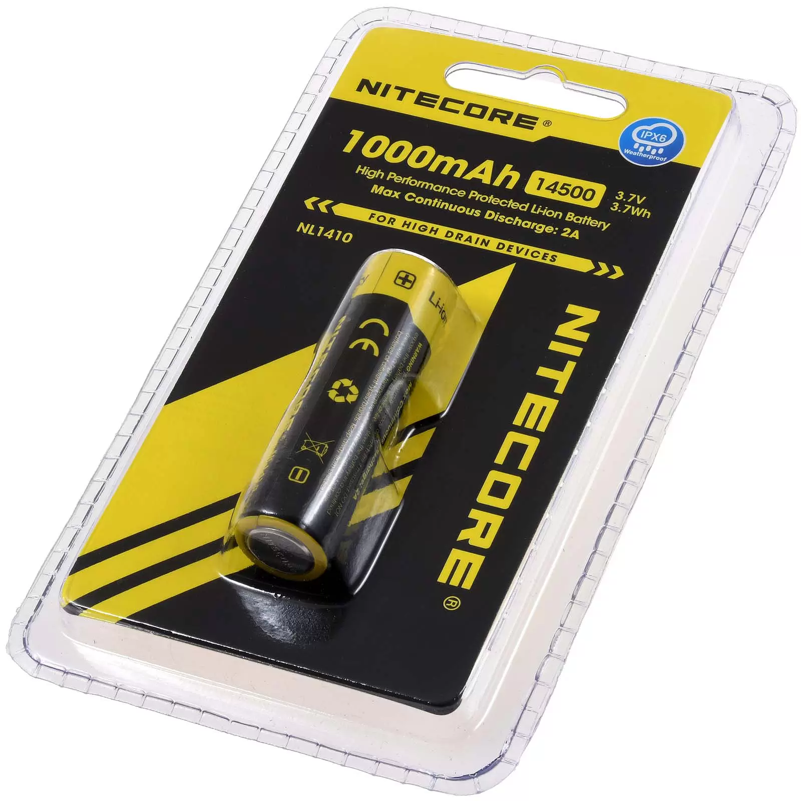 Nitecore Li-Ion Akku Typ 14500 NL1410 1000mAh Nitecore Li-Ion Akku Typ 14500 NL1410 1000mAh