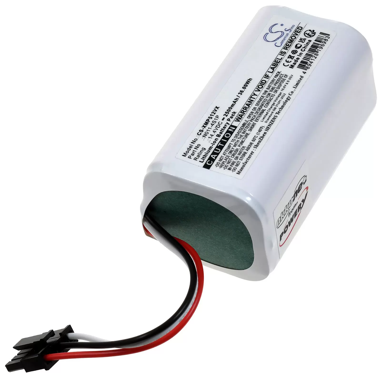 Akku passend für Xiaomi Mop 2 Lite MJSTL Saugroboter Typ N011-4S1P Akku passend für Xiaomi Mop 2 Lite MJSTL Saugroboter Typ N011-4S1P