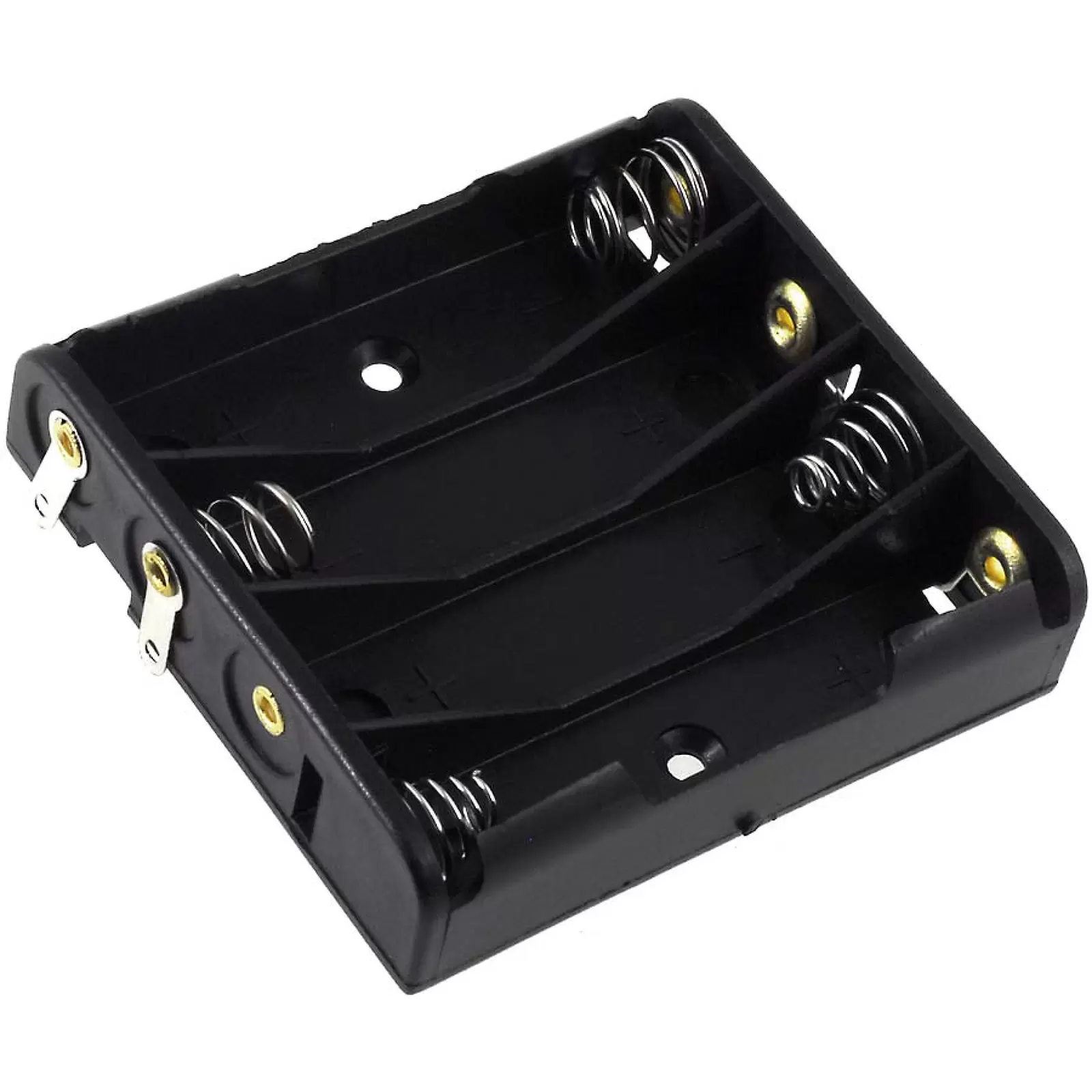 Batteriehalter für 4x Micro/AAA Batterien mit Lötfahnen Batteriehalter für 4x Micro/AAA Batterien mit Lötfahnen