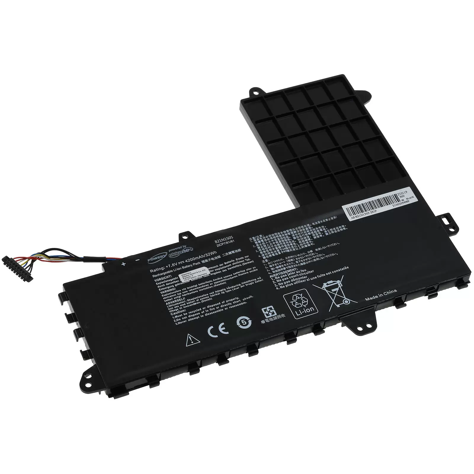 Akku für Laptop Asus E402S / E402SA / E502S / Typ B21N1505 Akku für Laptop Asus E402S / E402SA / E502S / Typ B21N1505