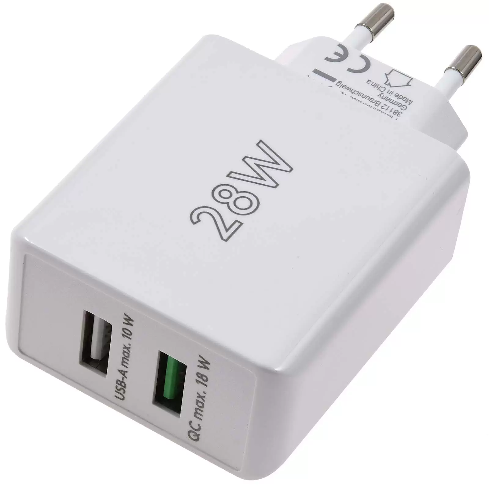 goobay 28W USB-A QC Dual-Schnellladegerät - 2 Ports, Quick Charge 3.0, weiß kompakt goobay 28W USB-A QC Dual-Schnellladegerät - 2 Ports, Quick Charge 3.0, weiß kompakt