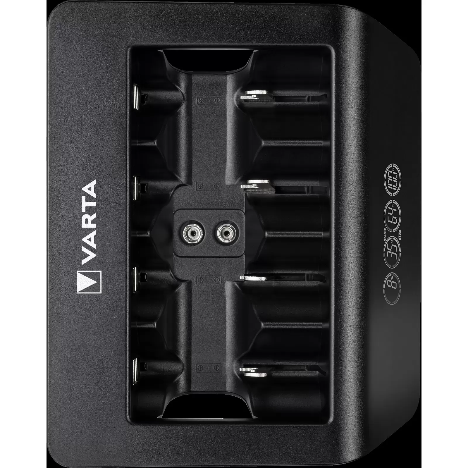 Varta Ladegerät LCD Universal mit USB-Ausgang für AA / AAA / C / D & 9V Akkus