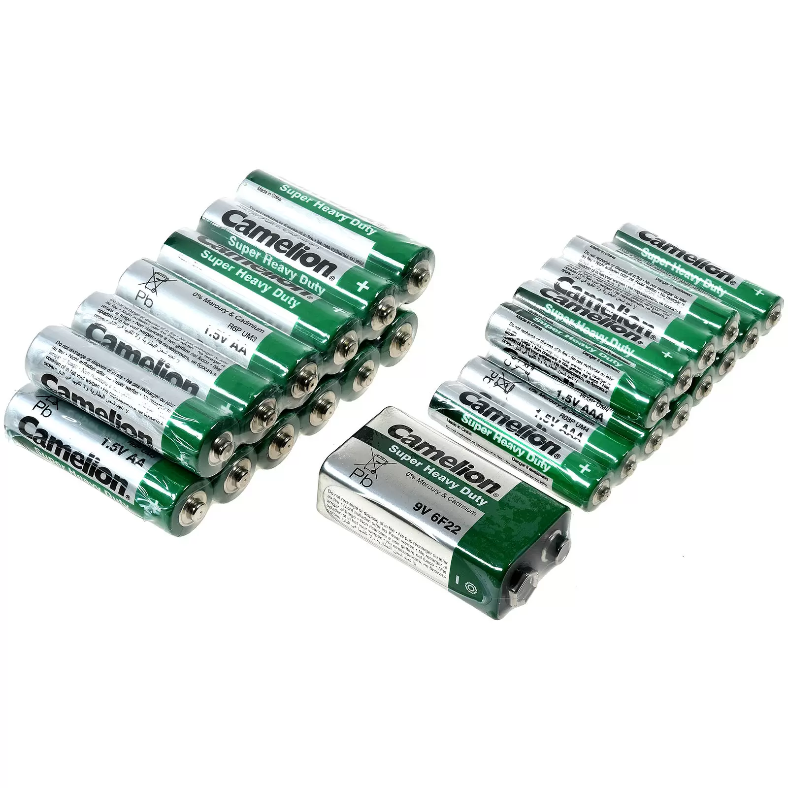 Camelion Batterien Spar-Set-Box 25tlg. (12xAA, 12xAAA, 1x9V)