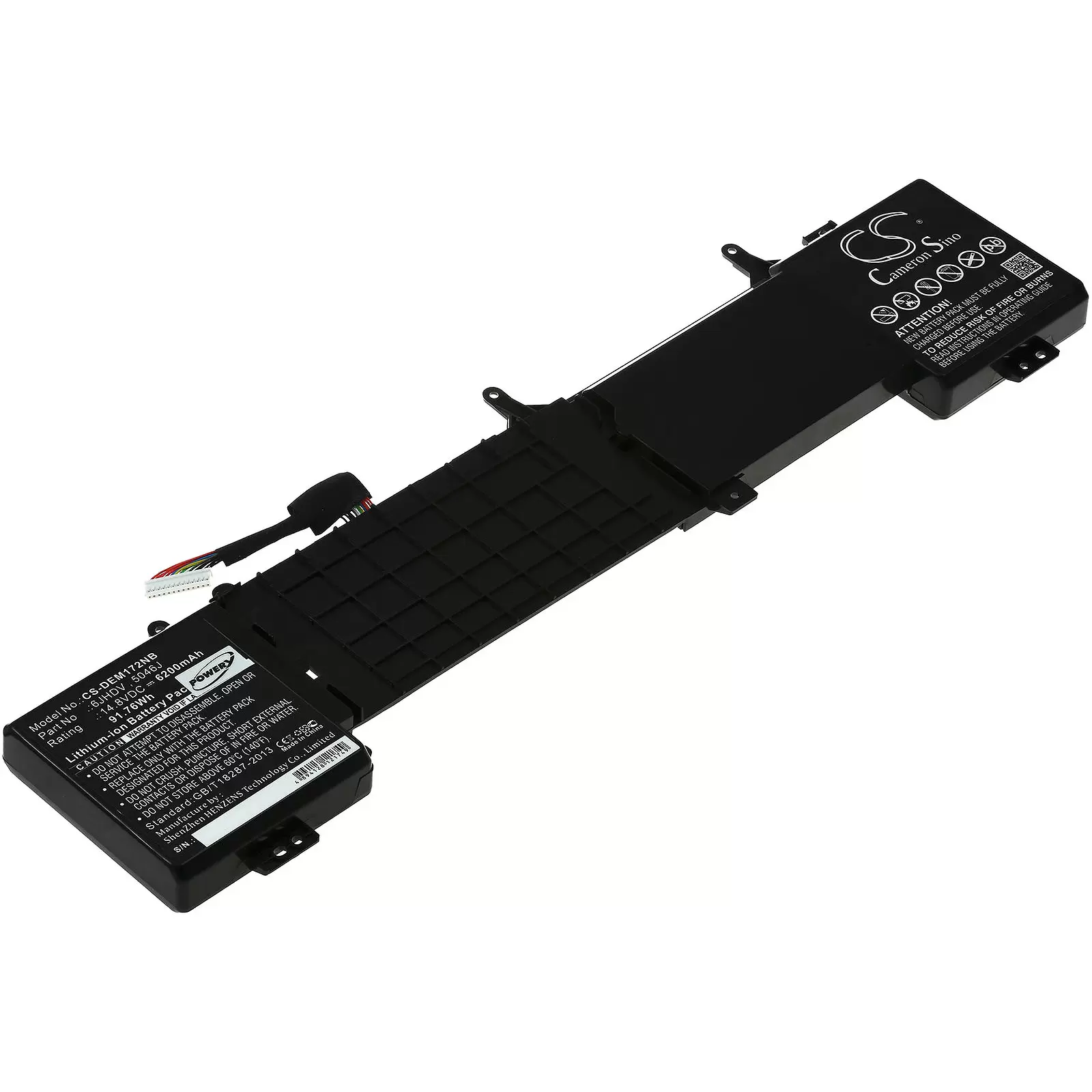 Akku passend für Laptop Dell Alienware 17 R2 / ANW17-2136SLV / Typ 6JHDV u.a. Akku passend für Laptop Dell Alienware 17 R2 / ANW17-2136SLV / Typ 6JHDV u.a.