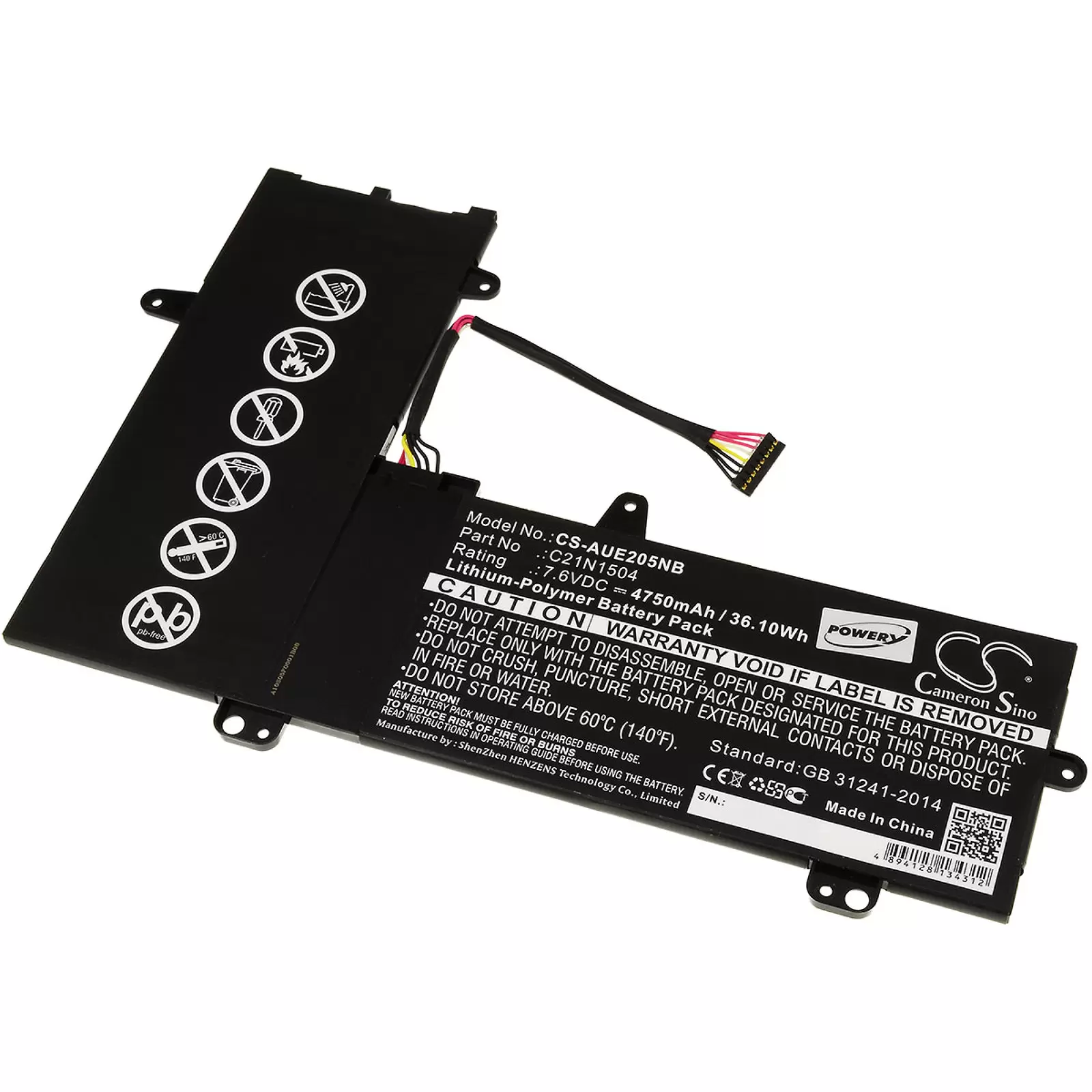 Akku für Laptop Asus Transformer 11.6 / TP200SA / Typ C21N1504