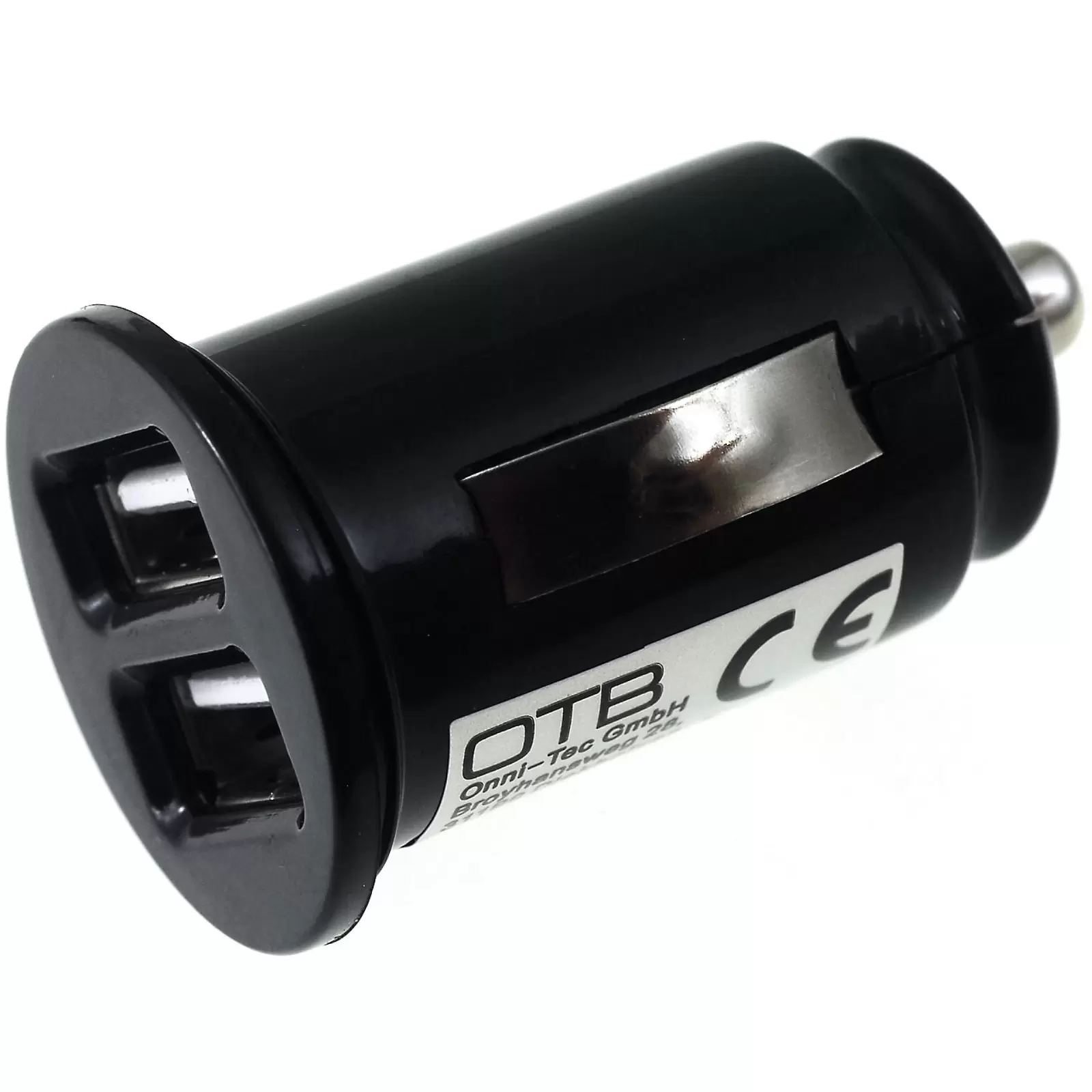 Powery KfZ-Ladeadapter 12-24V mit 2 USB Anschlüssen 2,1A Powery KfZ-Ladeadapter 12-24V mit 2 USB Anschlüssen 2,1A
