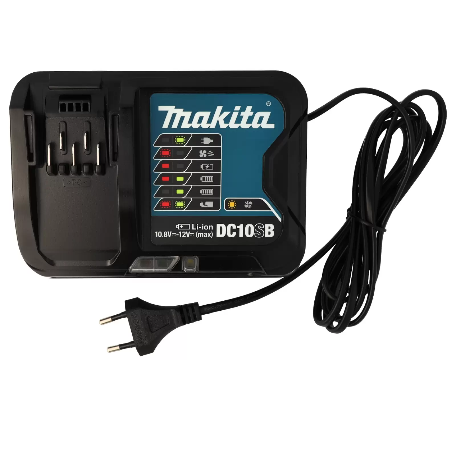 Schnell-Ladegerät Makita DC10SB 10,8V (197347-2) für Schiebe-Akkus Original (10,8V & 12V kompatibel) Schnell-Ladegerät Makita DC10SB 10,8V (197347-2) für Schiebe-Akkus Original (10,8V & 12V kompatibel)
