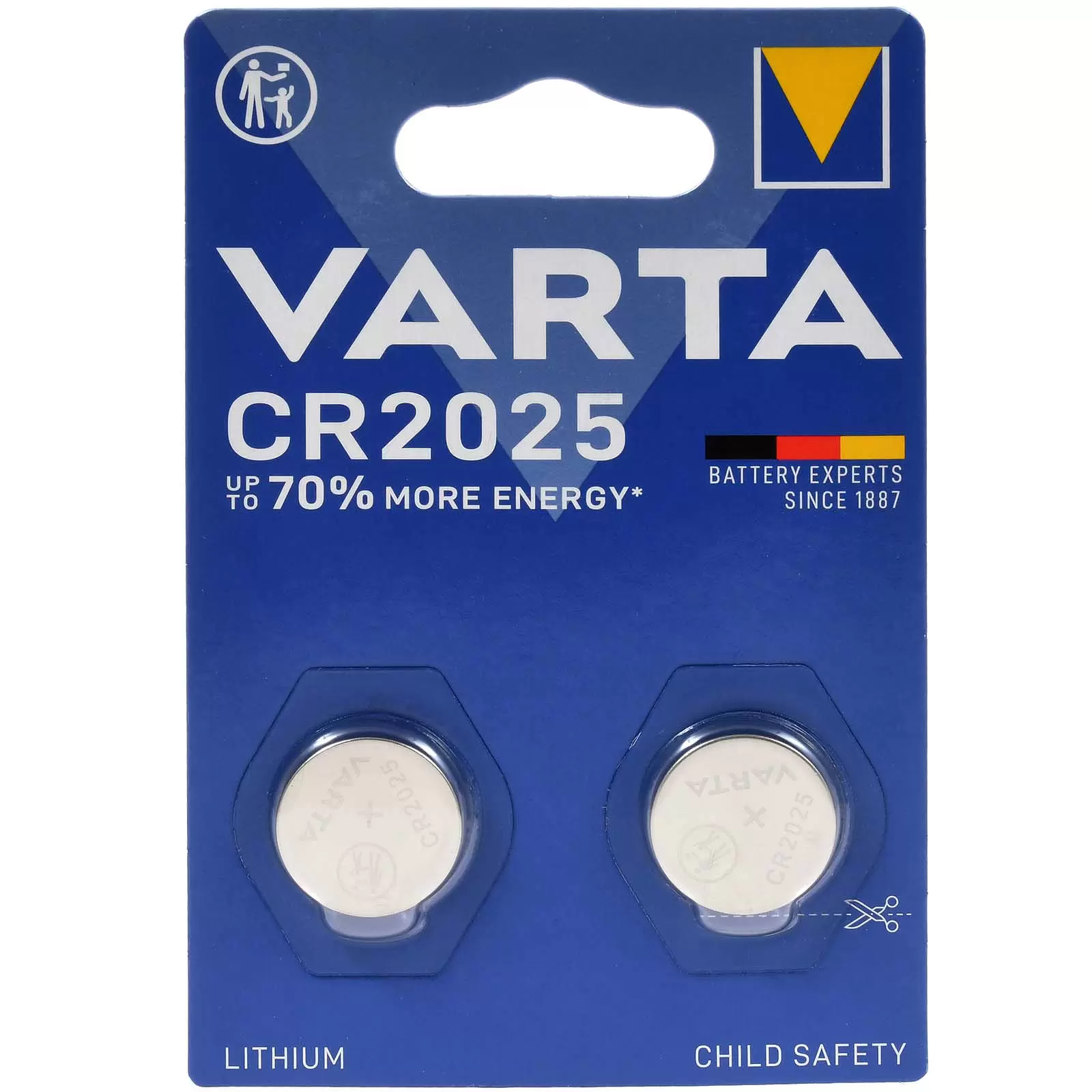 Varta Lithium Knopfzelle CR2025 DL2025 2er Blister Varta Lithium Knopfzelle CR2025 DL2025 2er Blister