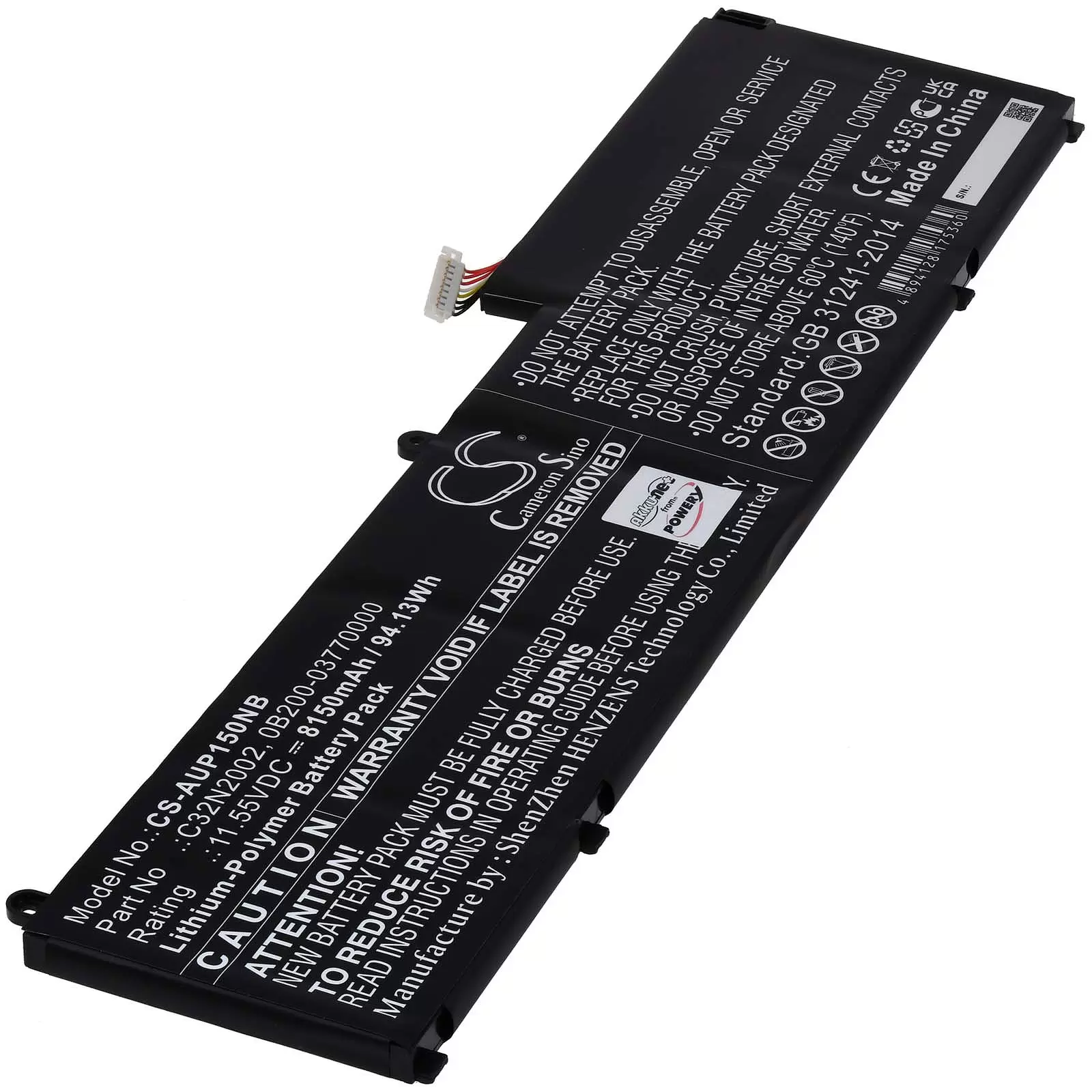 Akku passend für Laptop Asus ZenBook Flip 15 UX564EI Flip 15 UX535LI Typ C32N2002