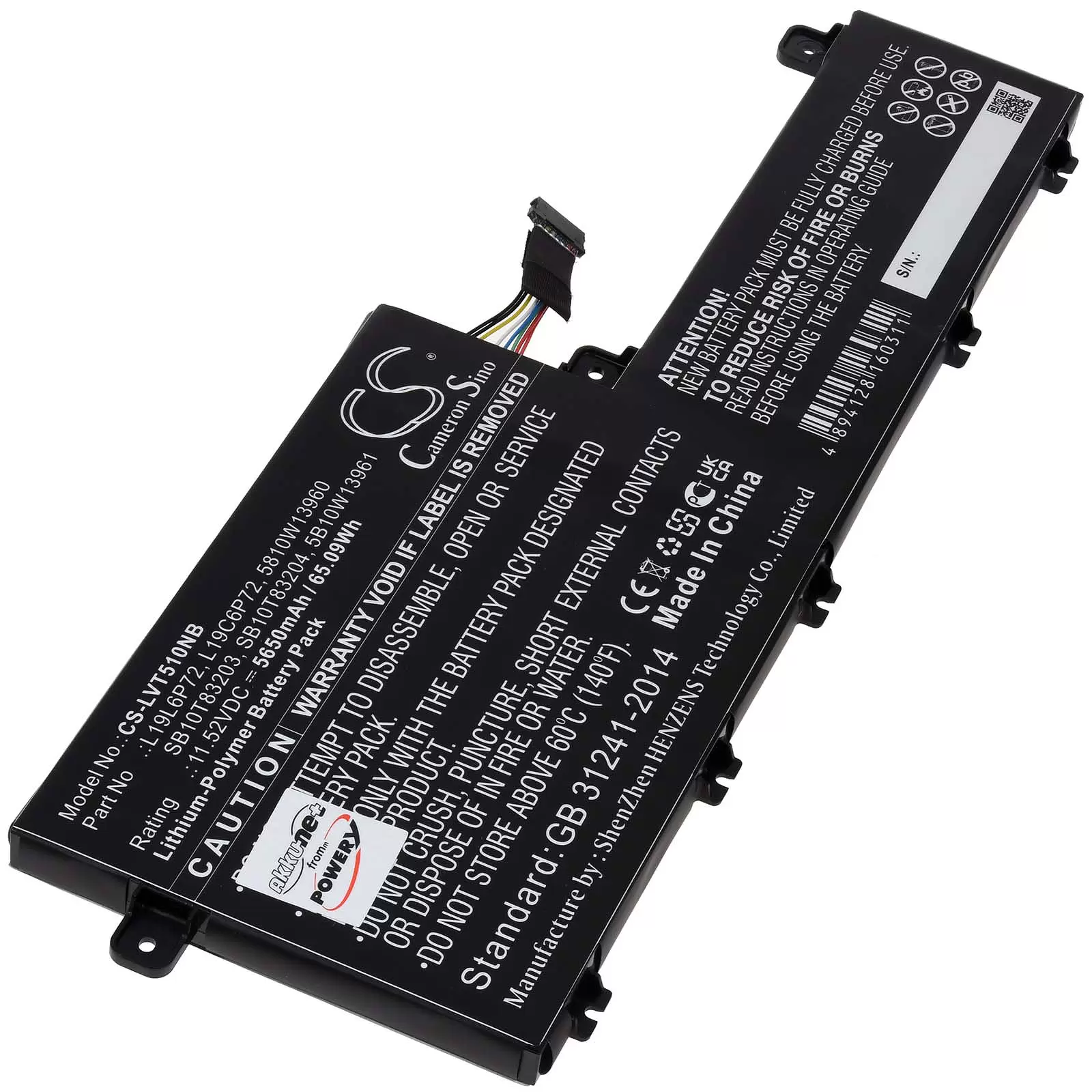 Akku für passend Laptop Lenovo ThinkPad T15p P15v Typ L19C6P72 Akku für passend Laptop Lenovo ThinkPad T15p P15v Typ L19C6P72