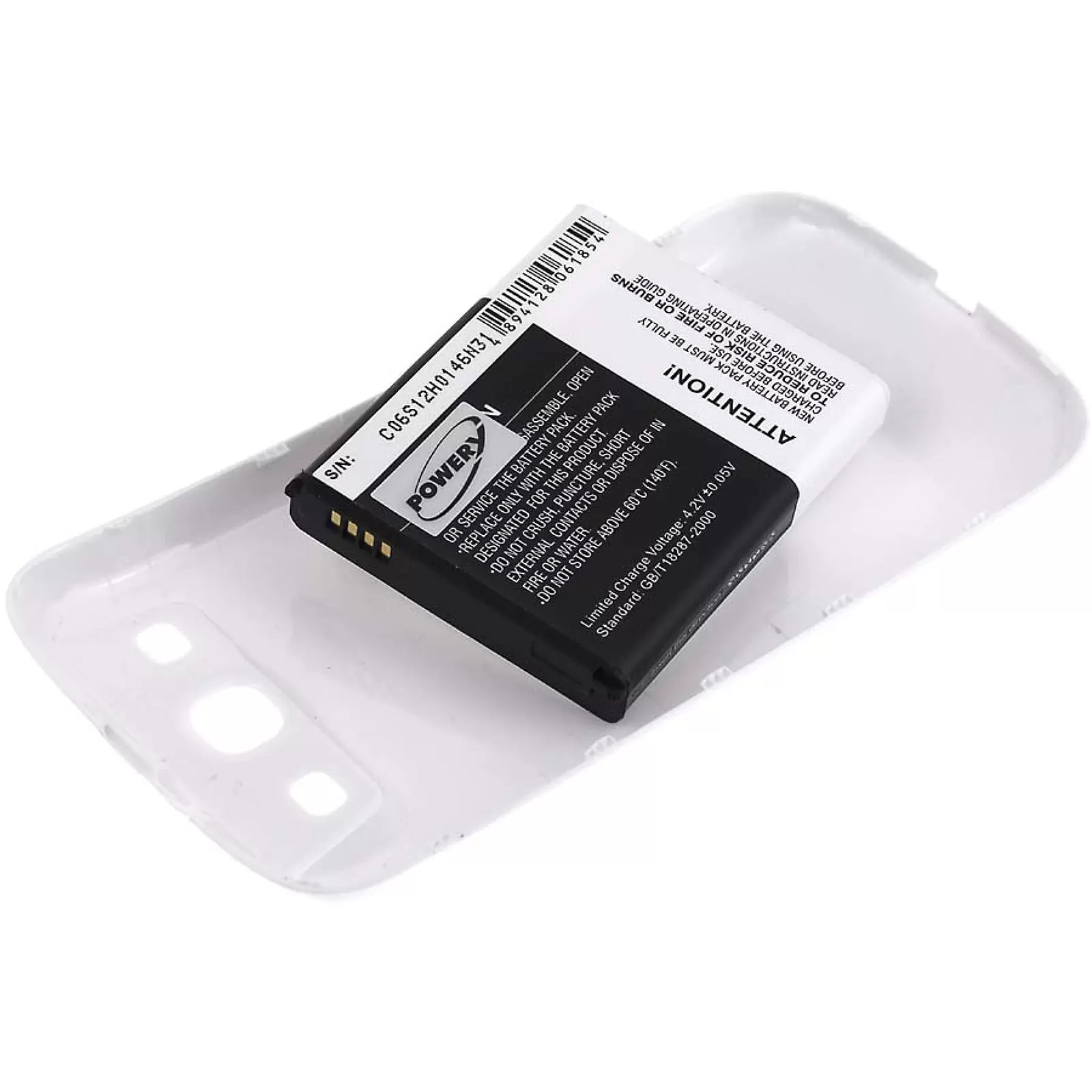 Akku für Samsung Galaxy S3 / GT-I9308 / Typ EB-L1G6LLK Weiß 3300mAh