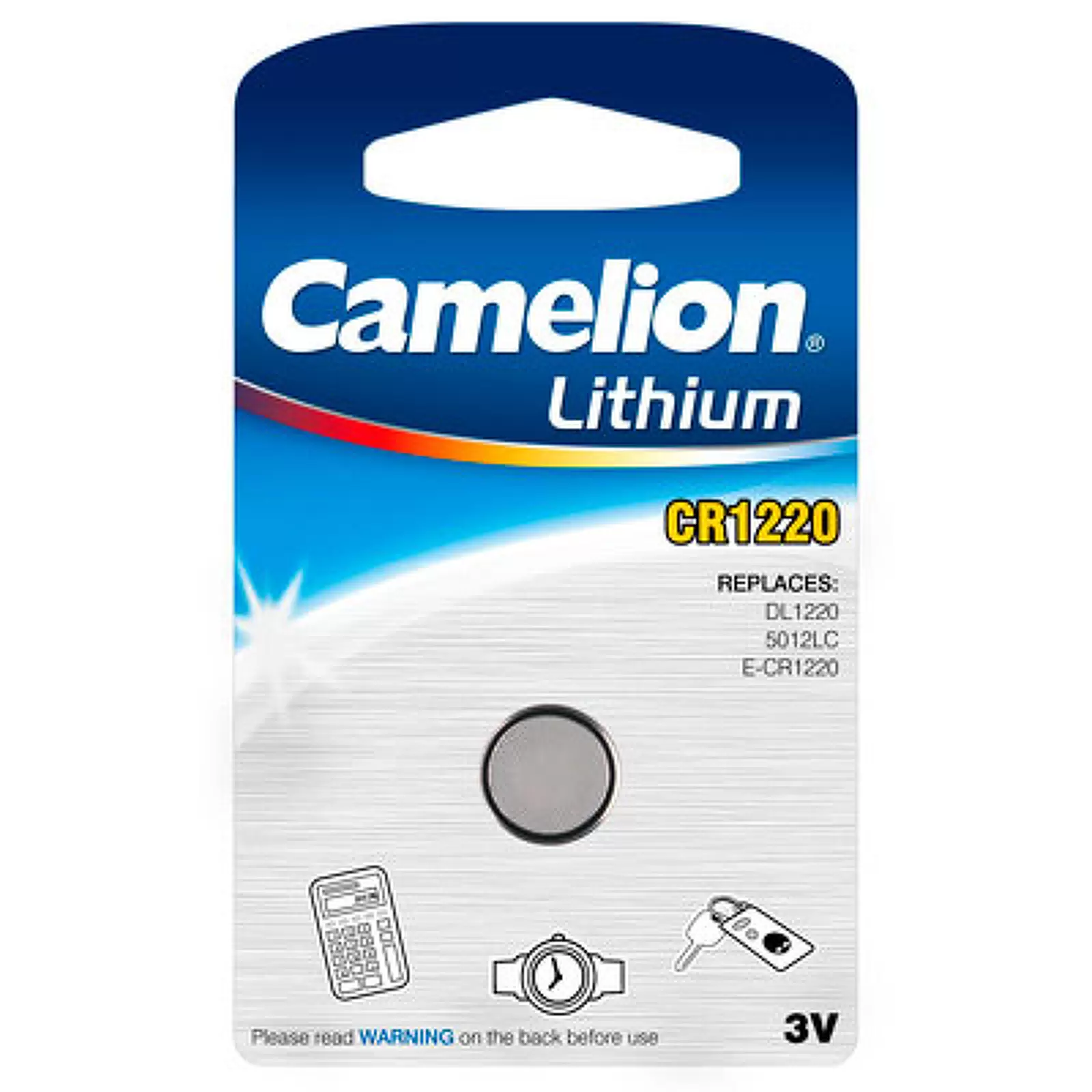 Lithium Knopfzelle Camelion CR1220 1er Blister Lithium Knopfzelle Camelion CR1220 1er Blister