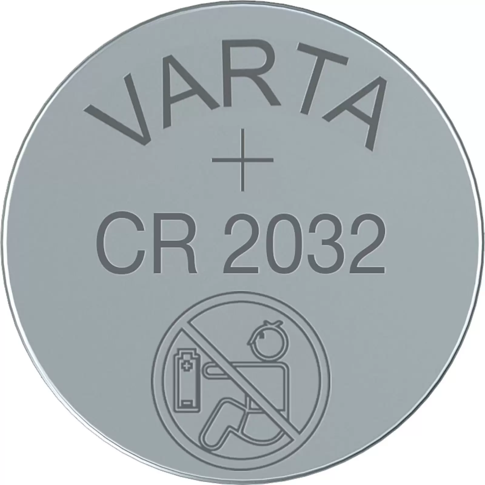 Lithium Knopfzelle Varta CR2032, ersetzt DL2032 IEC CR2032 2er Blister
