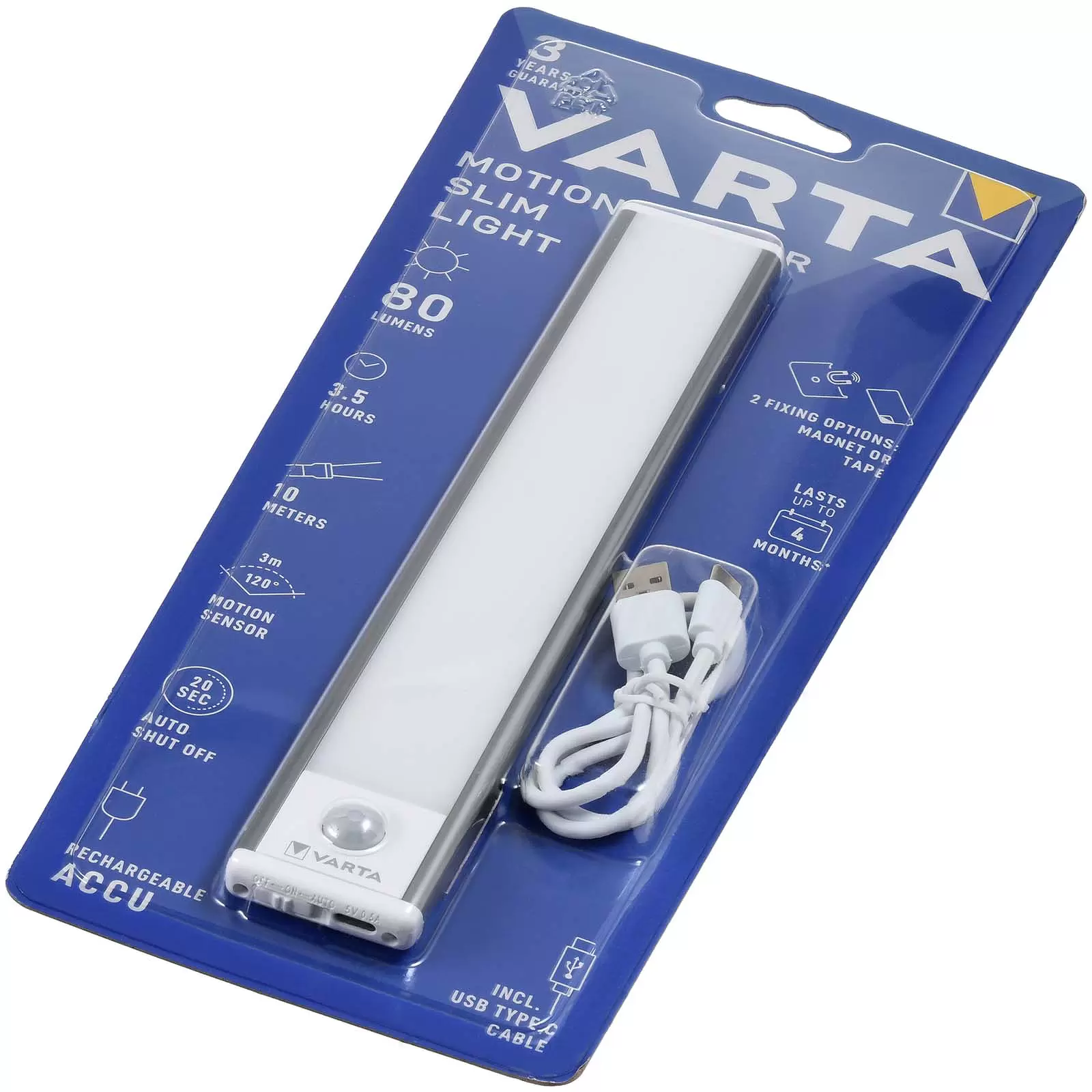 Varta Unterbauleuchte, Schrankbeleuchtung LED, Lichtleiste inkl. USB-C Varta Unterbauleuchte, Schrankbeleuchtung LED, Lichtleiste inkl. USB-C