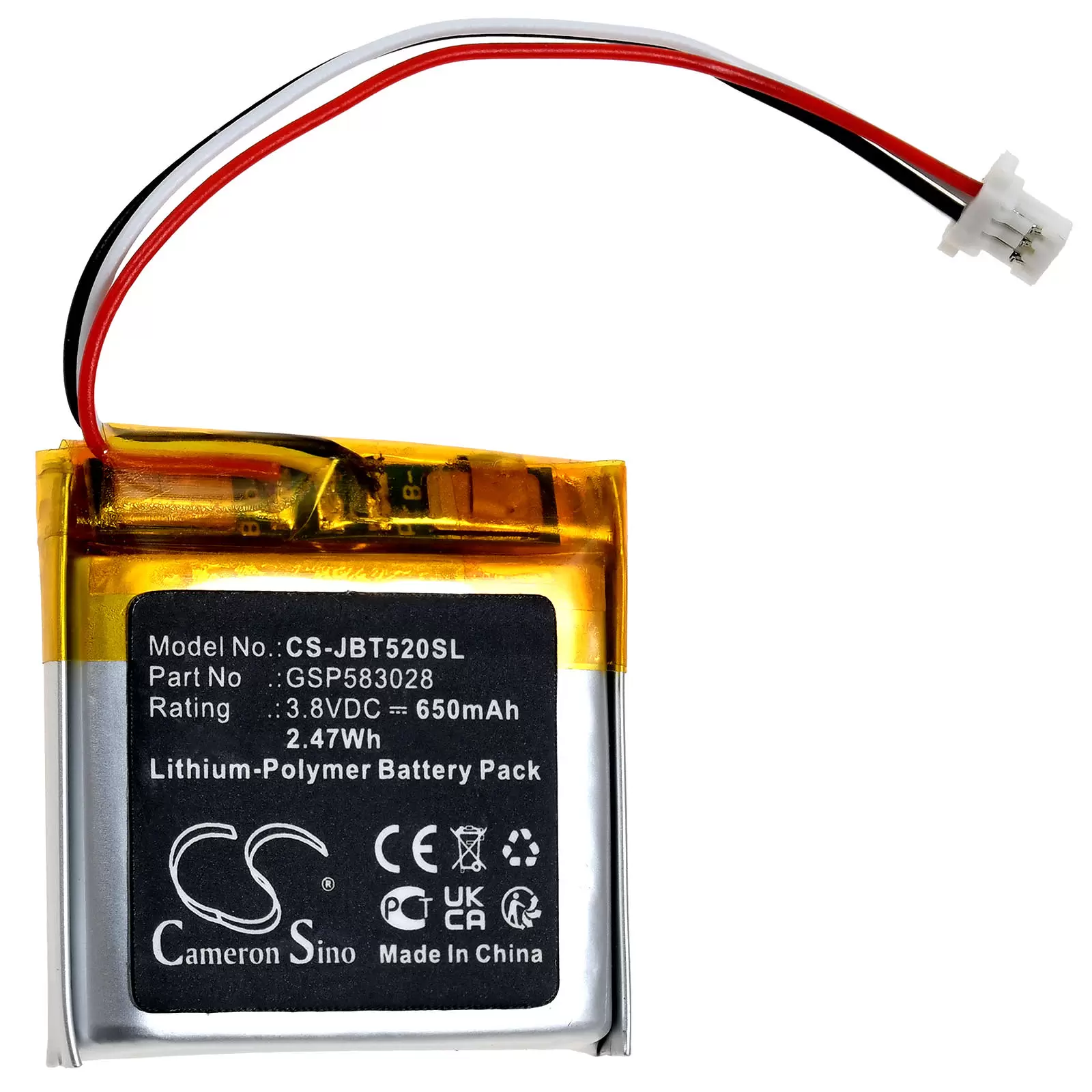 Akku passend für JBL Tune 520 BT Kopfhörer Typ GSP583028