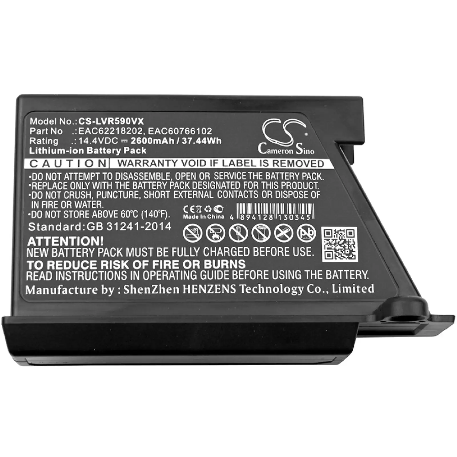 Akku für Staubsauger-Roboter LG Hom-Bot VR34406LV / VR6170LVM / Typ EAC62218202 Akku für Staubsauger-Roboter LG Hom-Bot VR34406LV / VR6170LVM / Typ EAC62218202