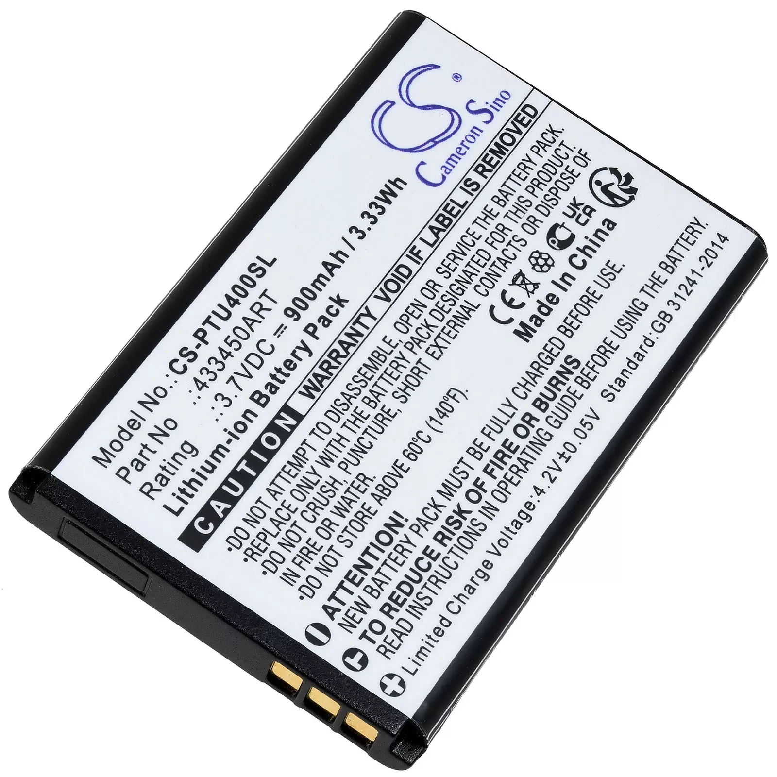 Akku passend für Panasonic KX-TU400 KX-TU450 Handy Typ 433450ART Akku passend für Panasonic KX-TU400 KX-TU450 Handy Typ 433450ART