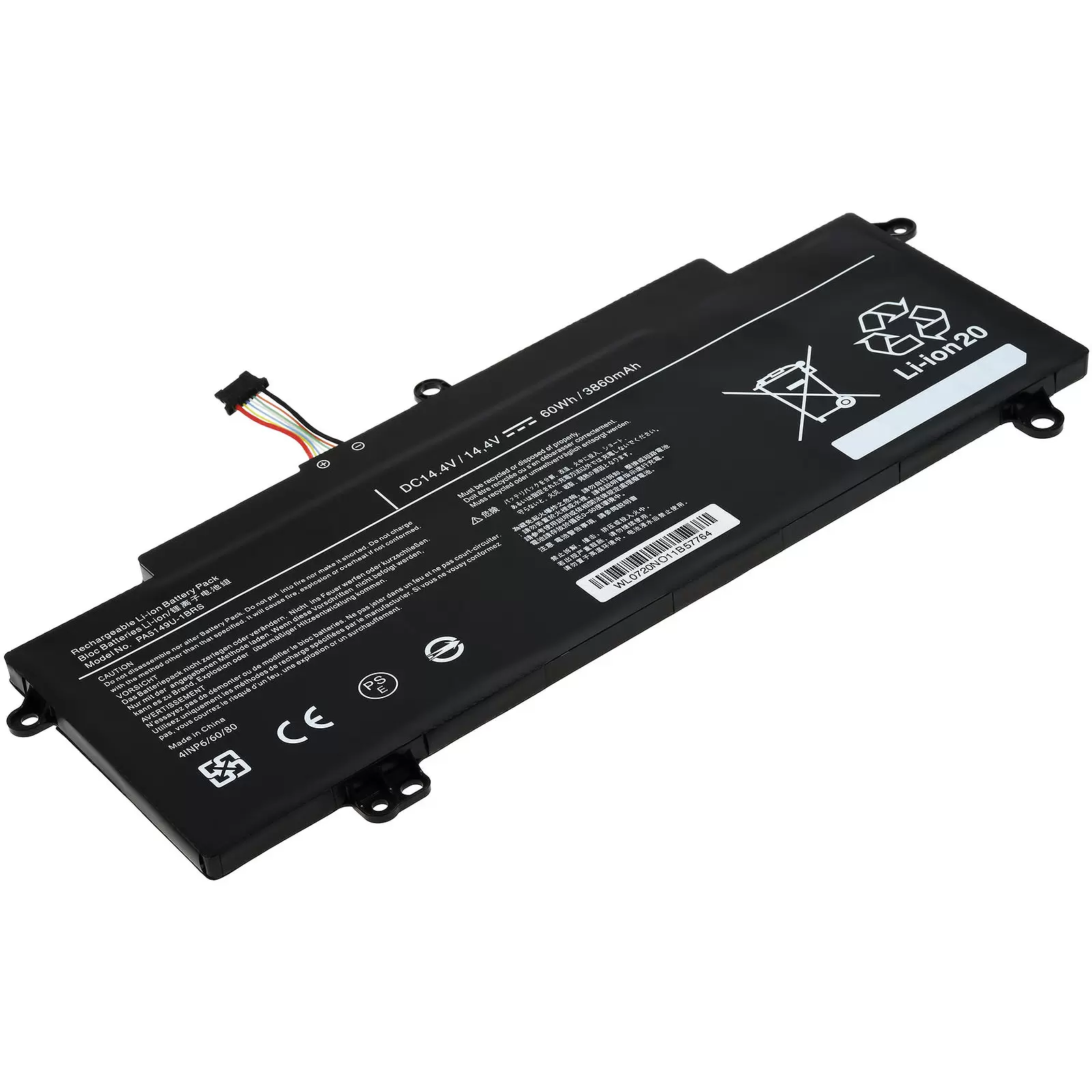 Akku passend für Laptop Toshiba Tecra Z50-A-16d, Z40-A-17k, Typ PA5149U-1BRS u.a.